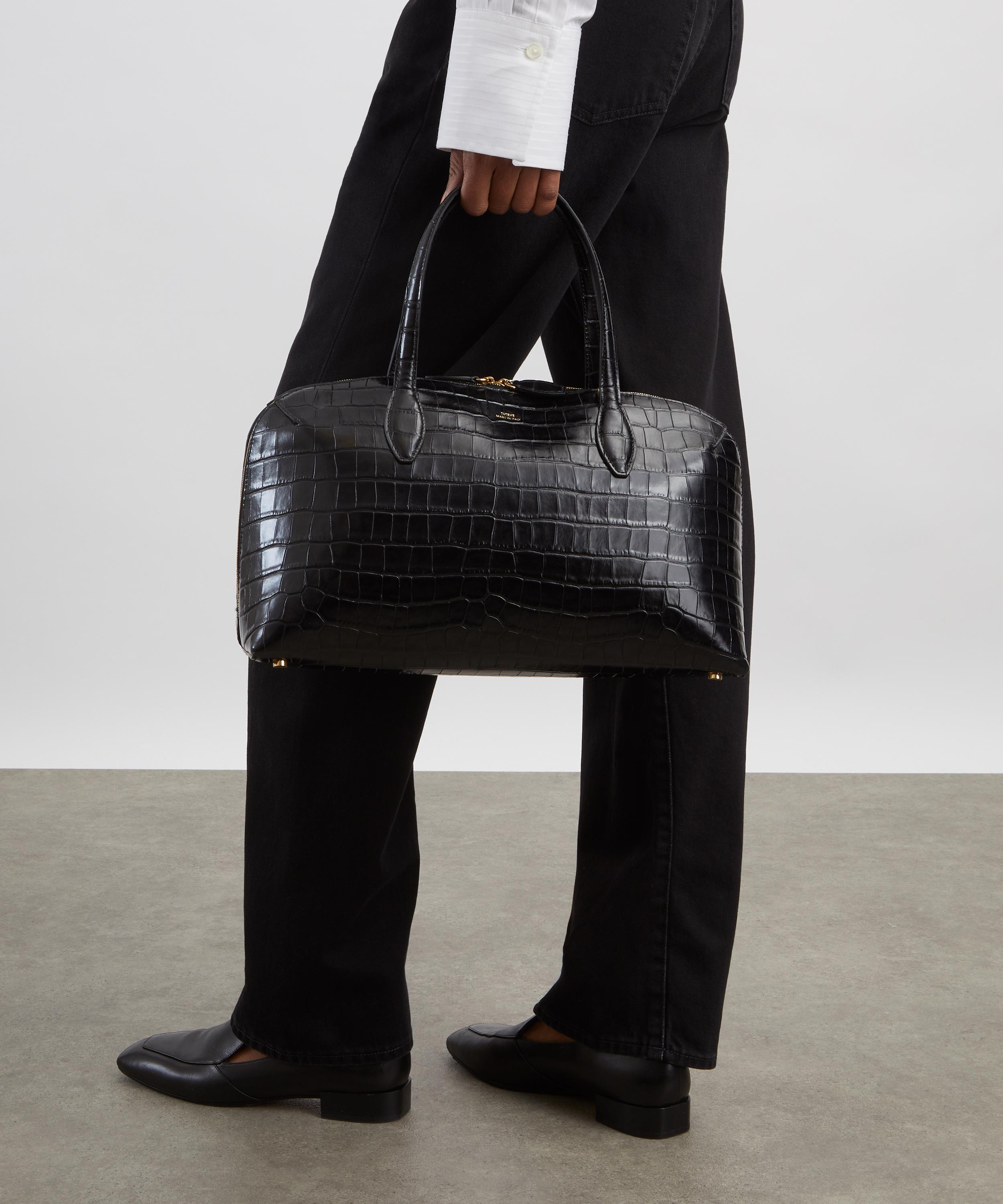 Toteme - Medium Croco-Embossed Day Tote Bag image number 1
