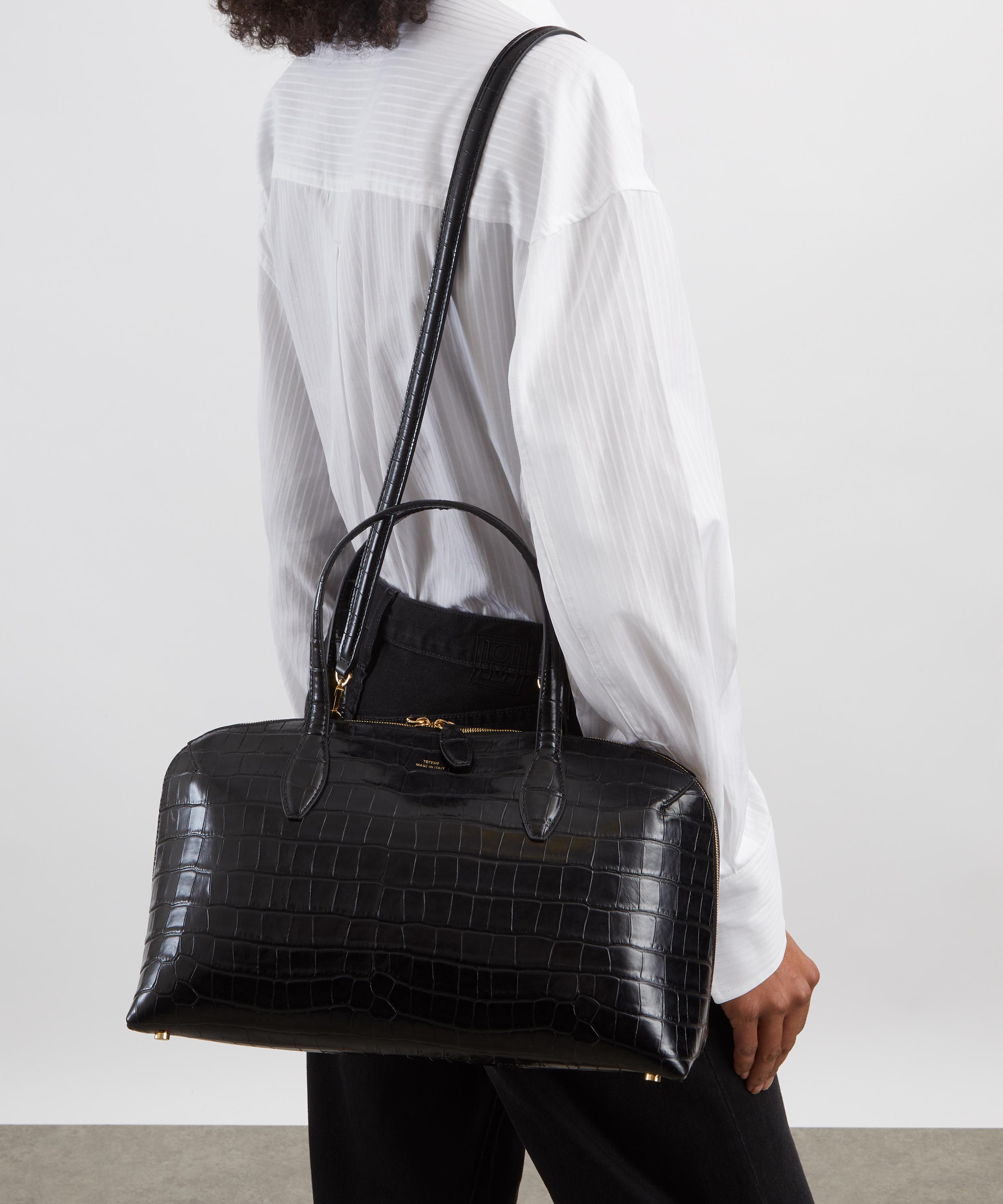 Toteme - Medium Croco-Embossed Day Tote Bag image number 6