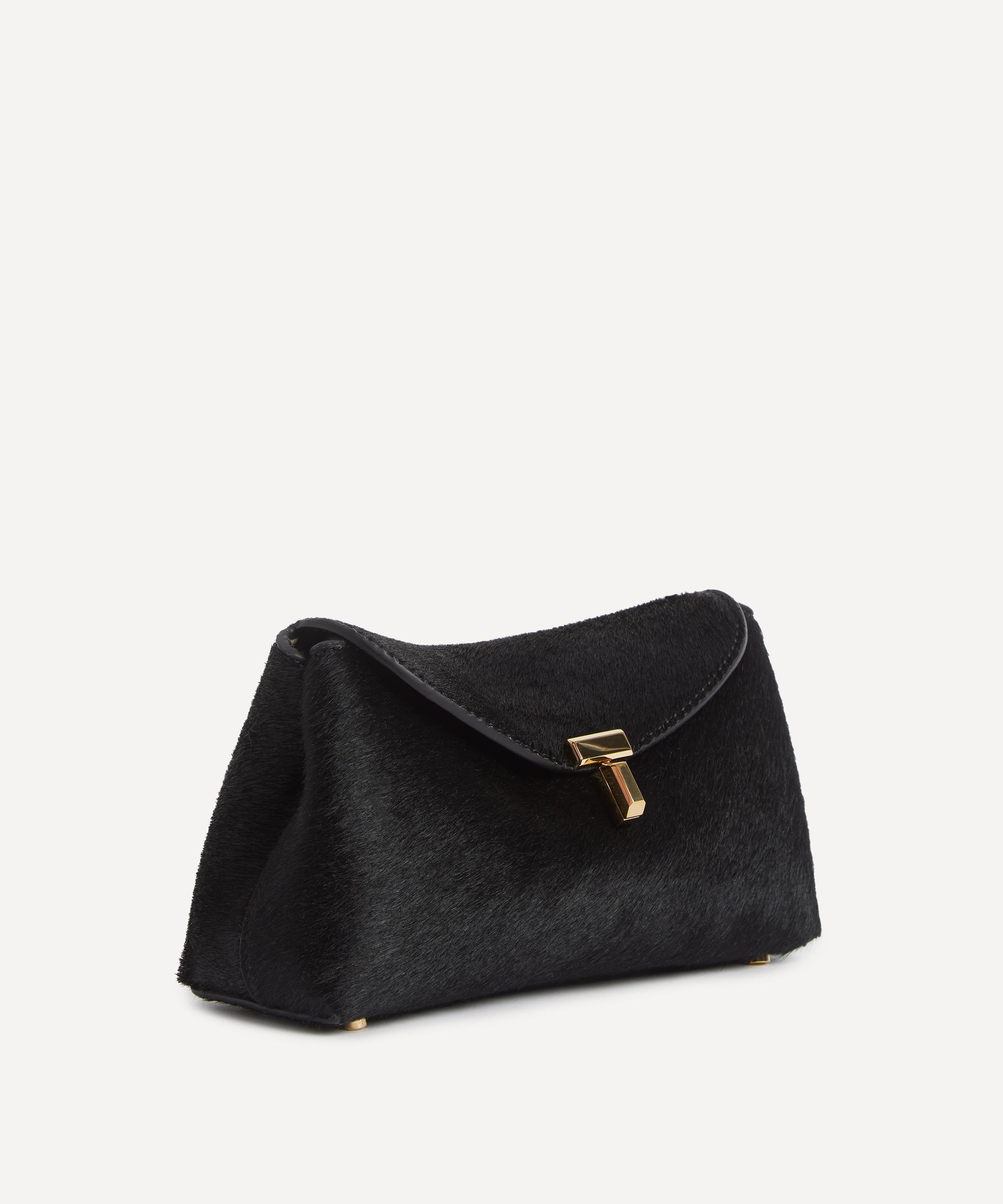 Toteme - Mini T-Lock Pony Hair Clutch Bag image number 2