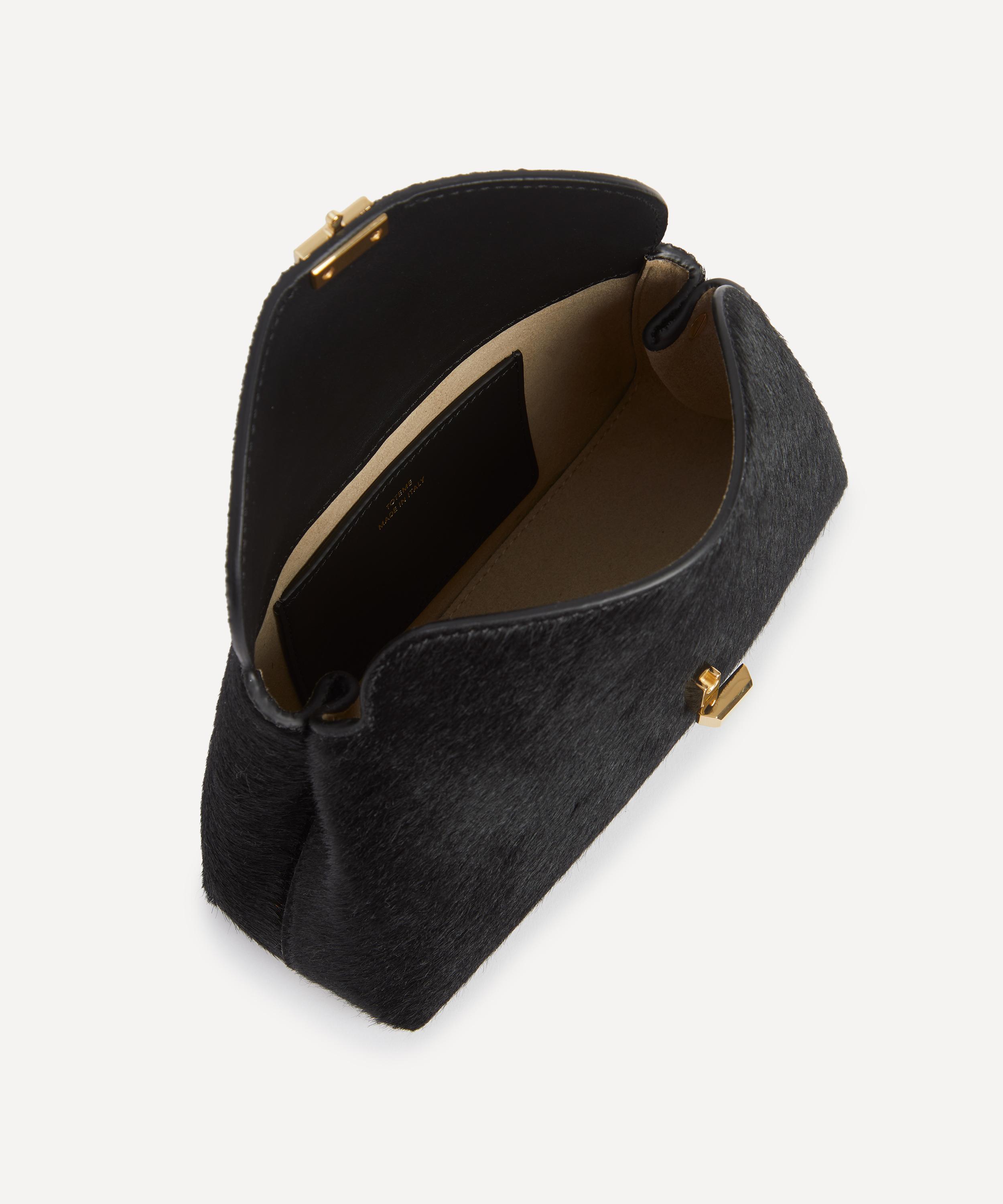 Toteme - Mini T-Lock Pony Hair Clutch Bag image number 5