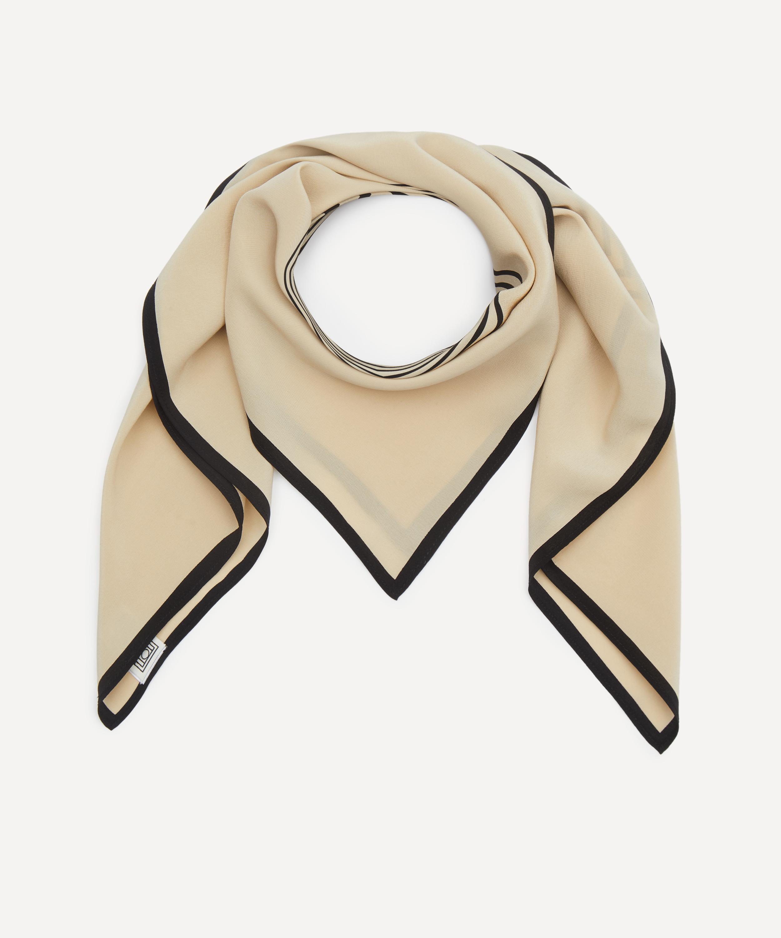 Toteme - Centered Monogram Silk Scarf