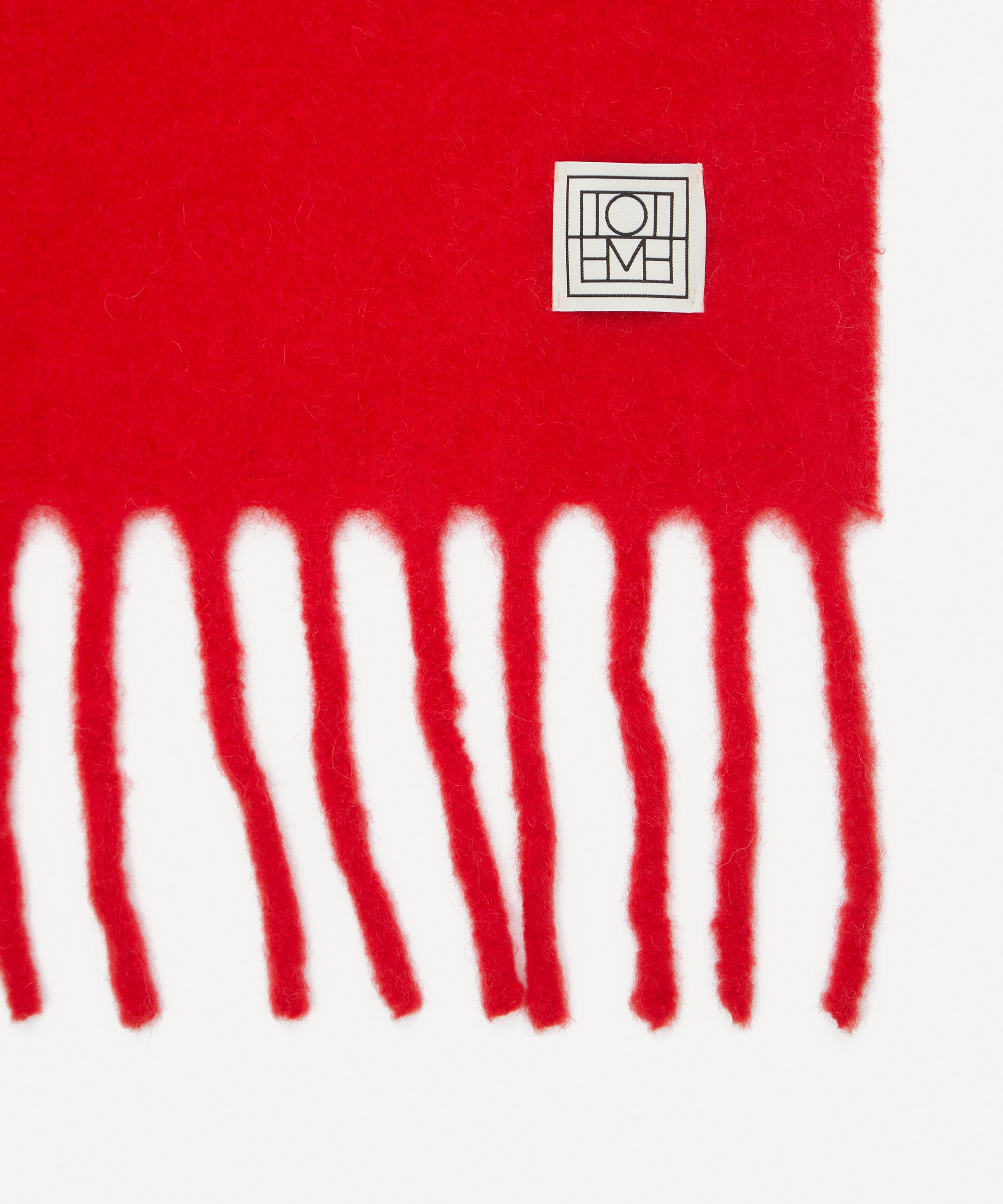 Toteme - Fuzzy Alpaca-Wool Scarf image number 2