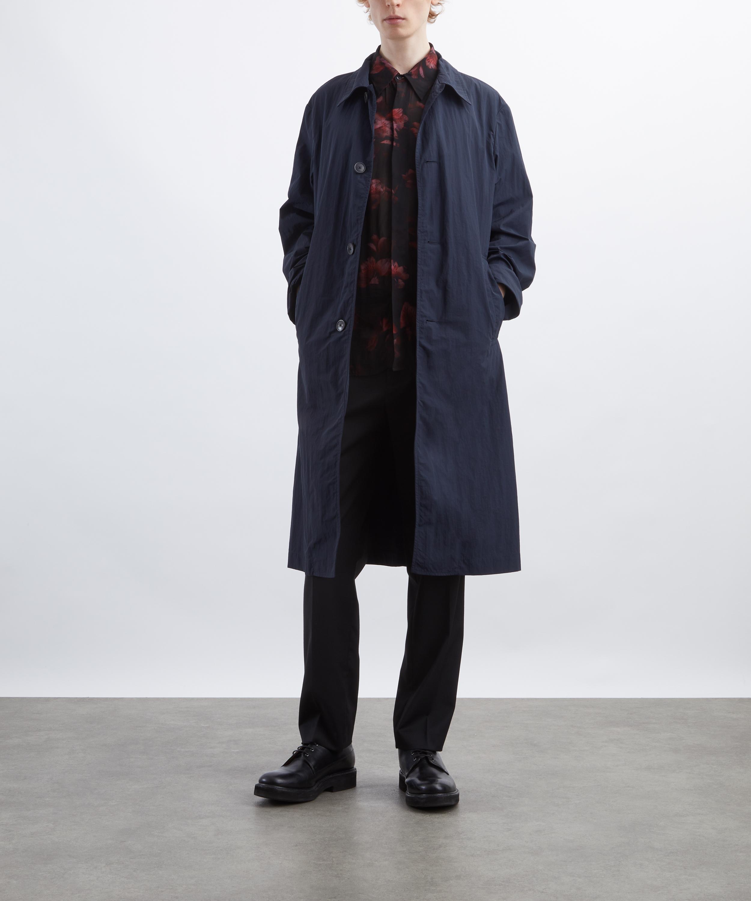Dries Van Noten - Navy Trench Coat image number 1