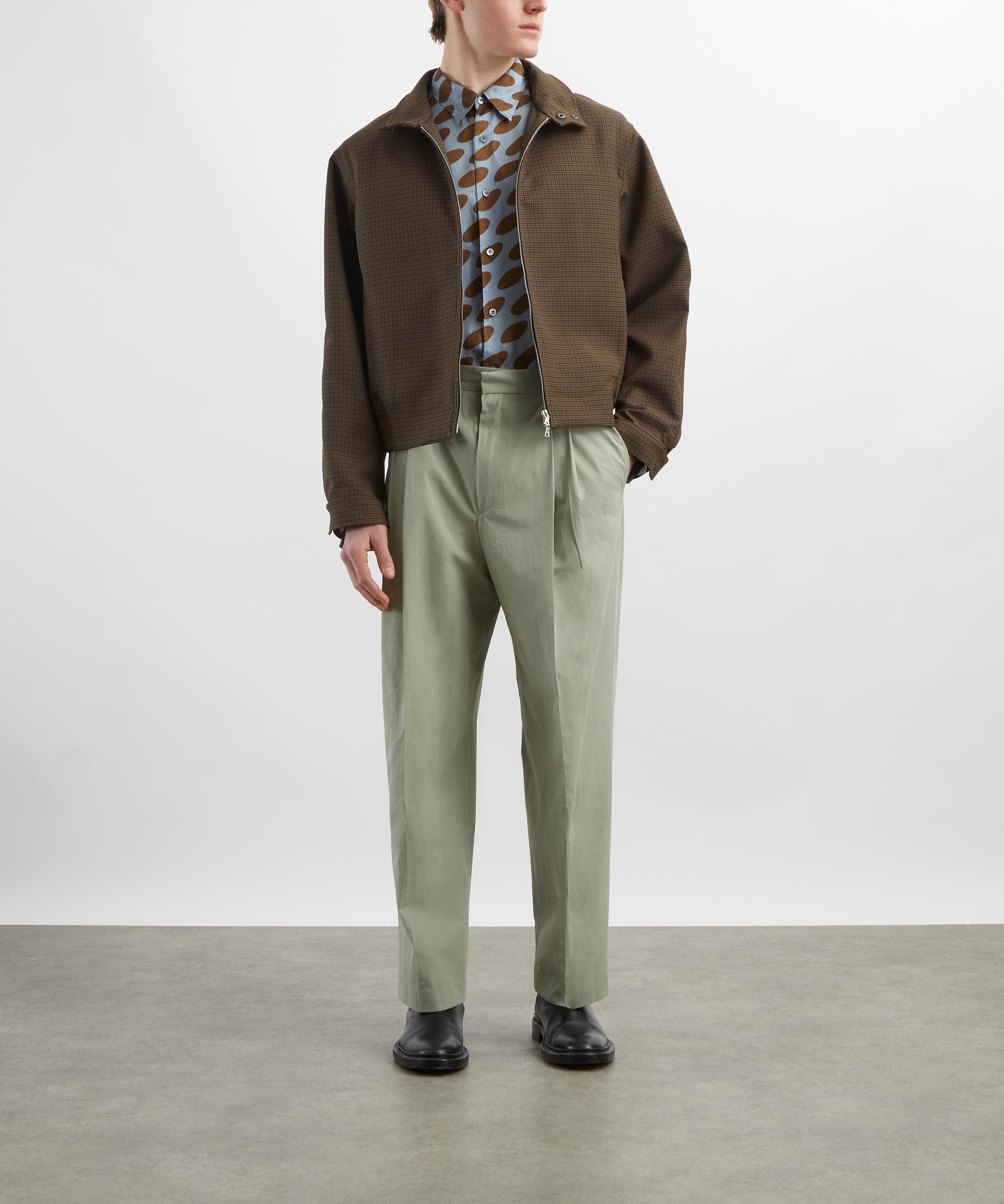 Dries Van Noten - Mud Check Bomber Jacket image number 1
