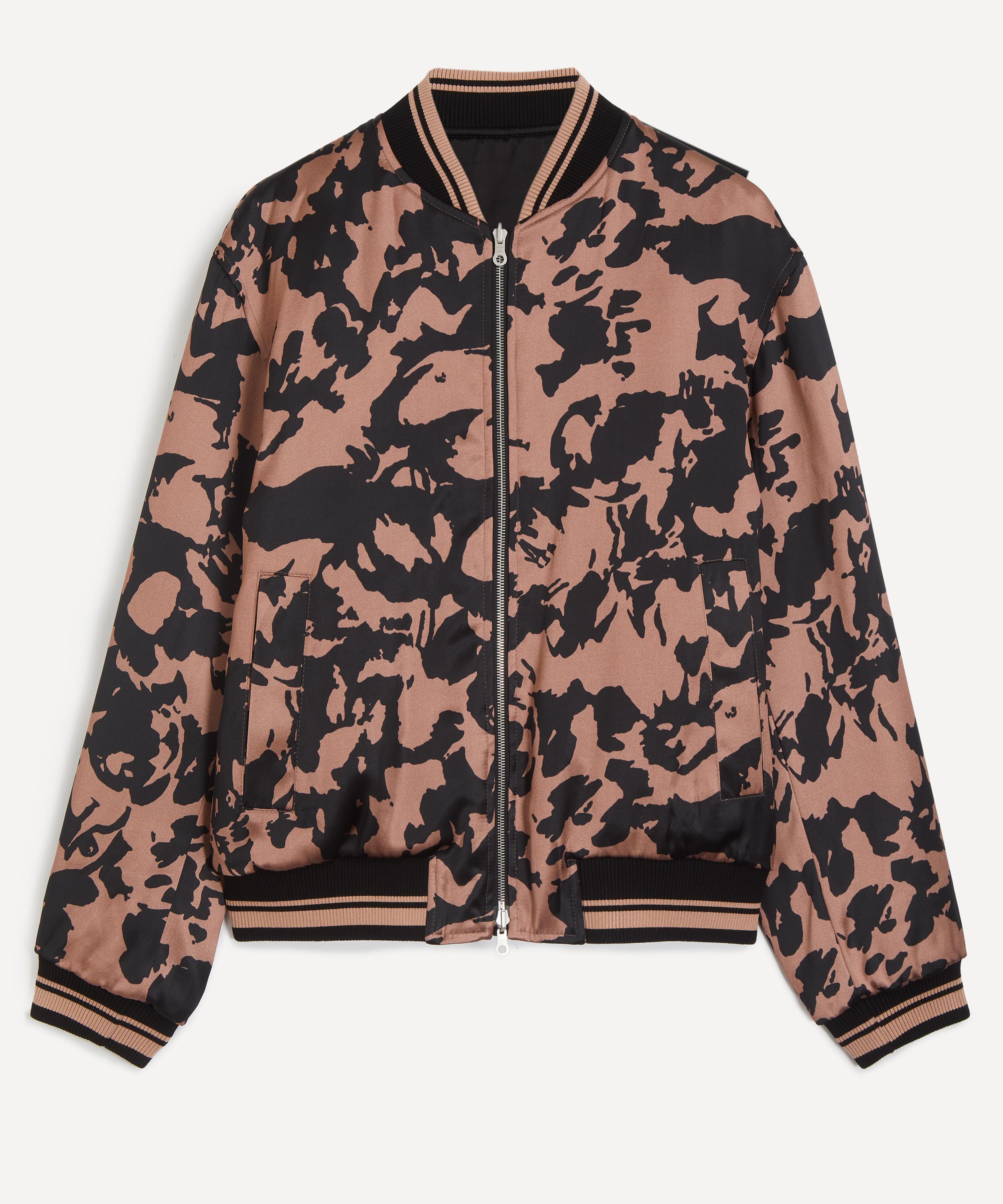 Dries Van Noten - Abstract Floral Reversible Satin Bomber Jacket&nbsp;