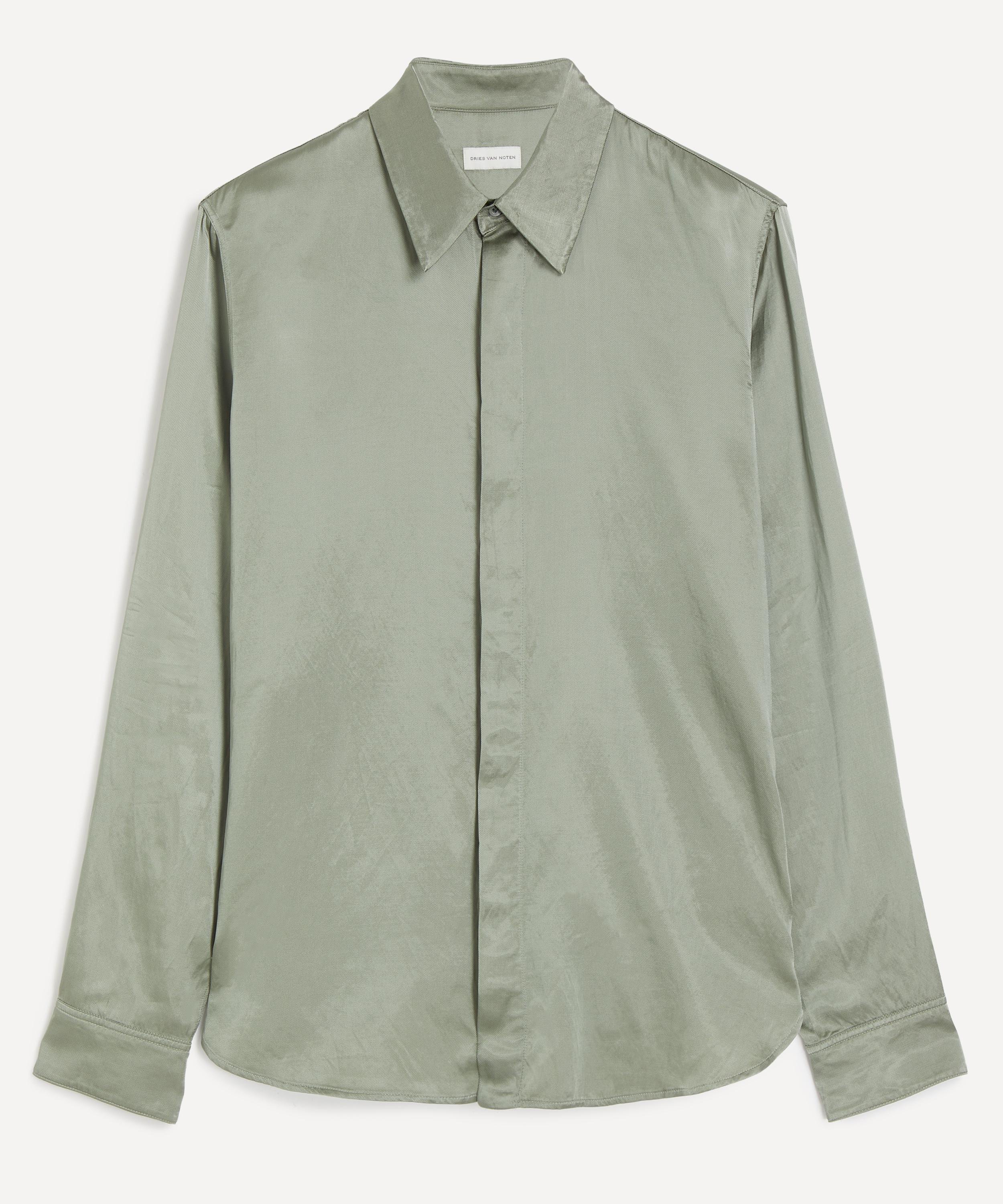 Dries Van Noten - Classic-Collar Satin Shirt