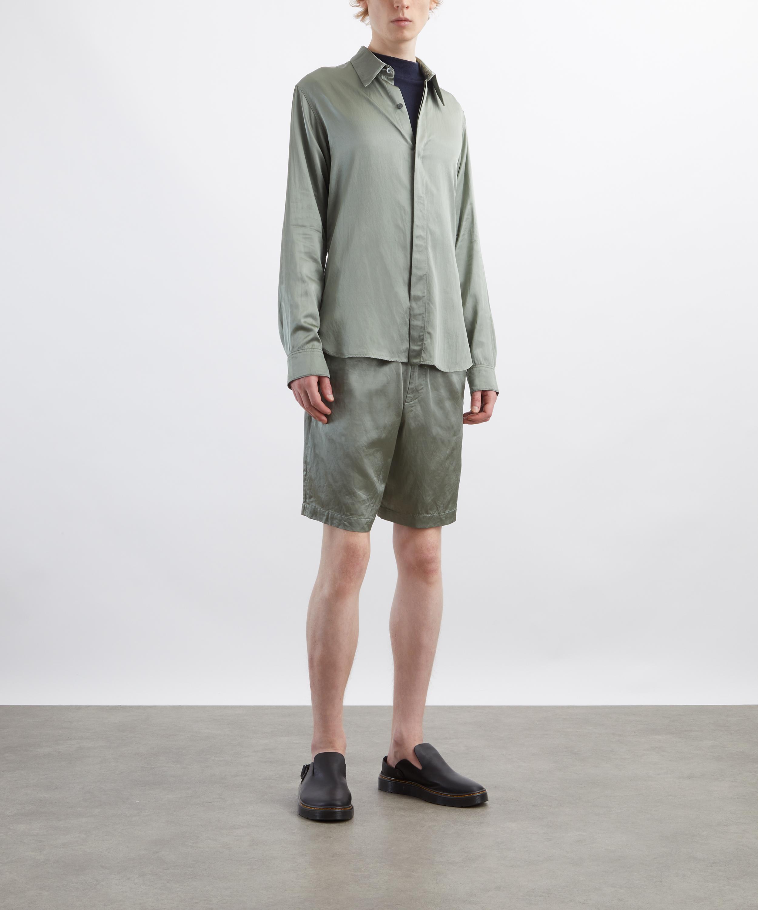 Dries Van Noten - Classic-Collar Satin Shirt image number 1