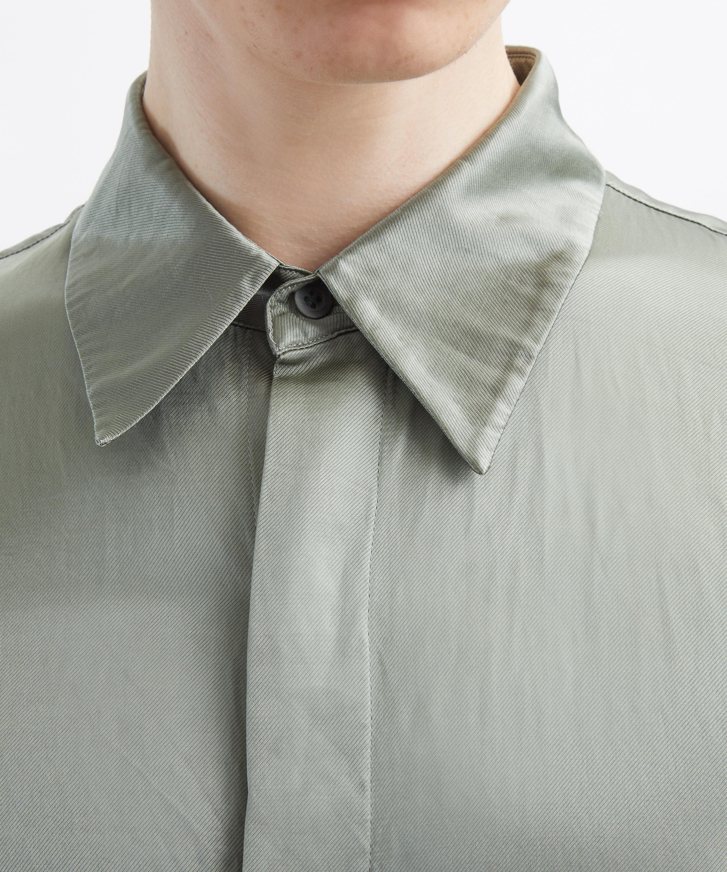 Dries Van Noten - Classic-Collar Satin Shirt image number 4