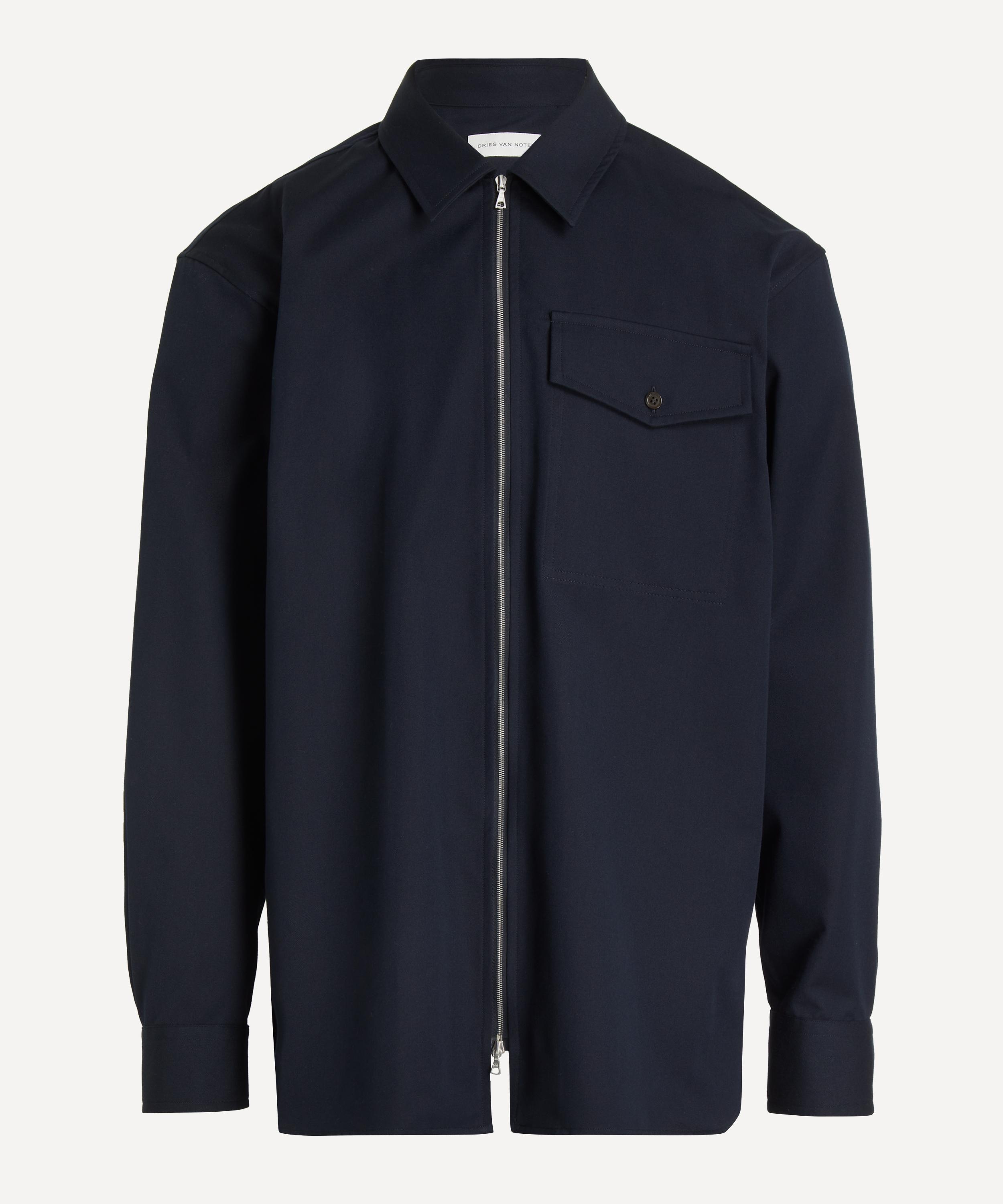 Dries Van Noten - Navy Collared Zip Jacket