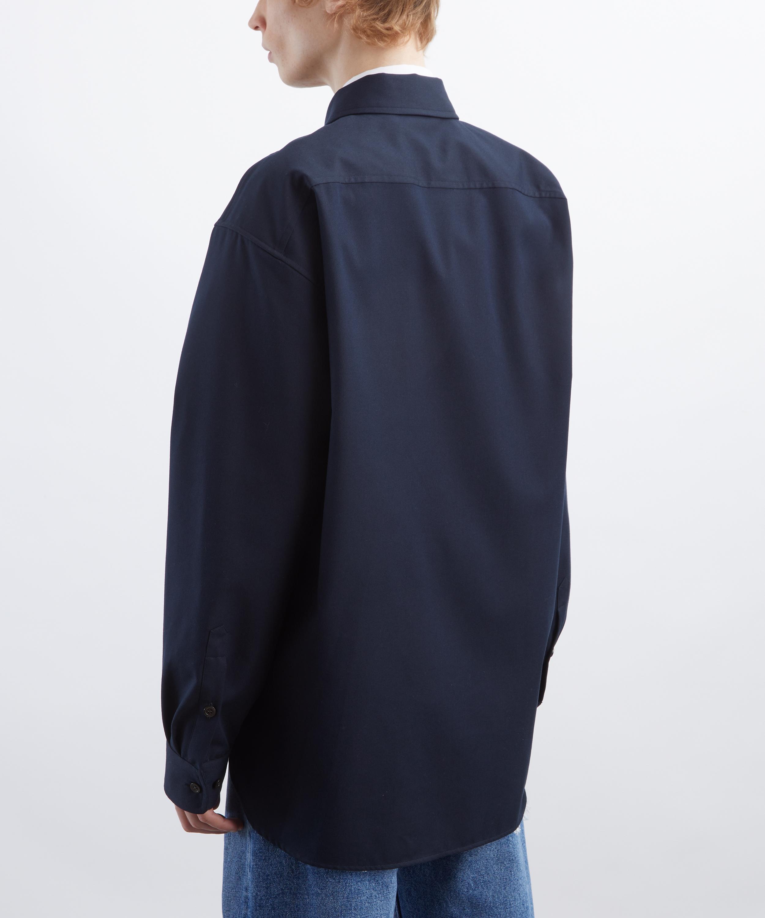 Dries Van Noten - Navy Collared Zip Jacket image number 3