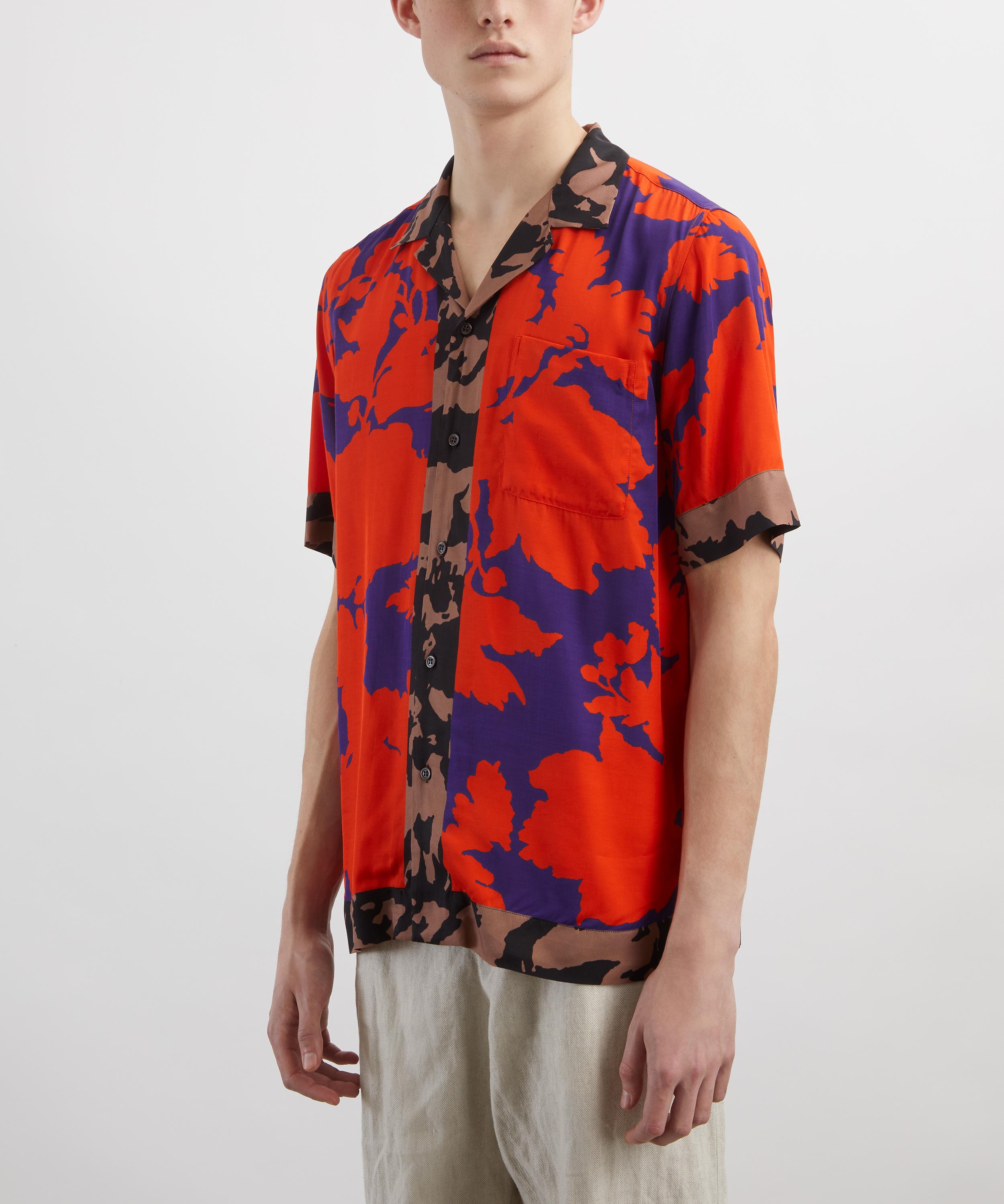 Dries Van Noten - Abstract Floral Print Satin Shirt image number 2