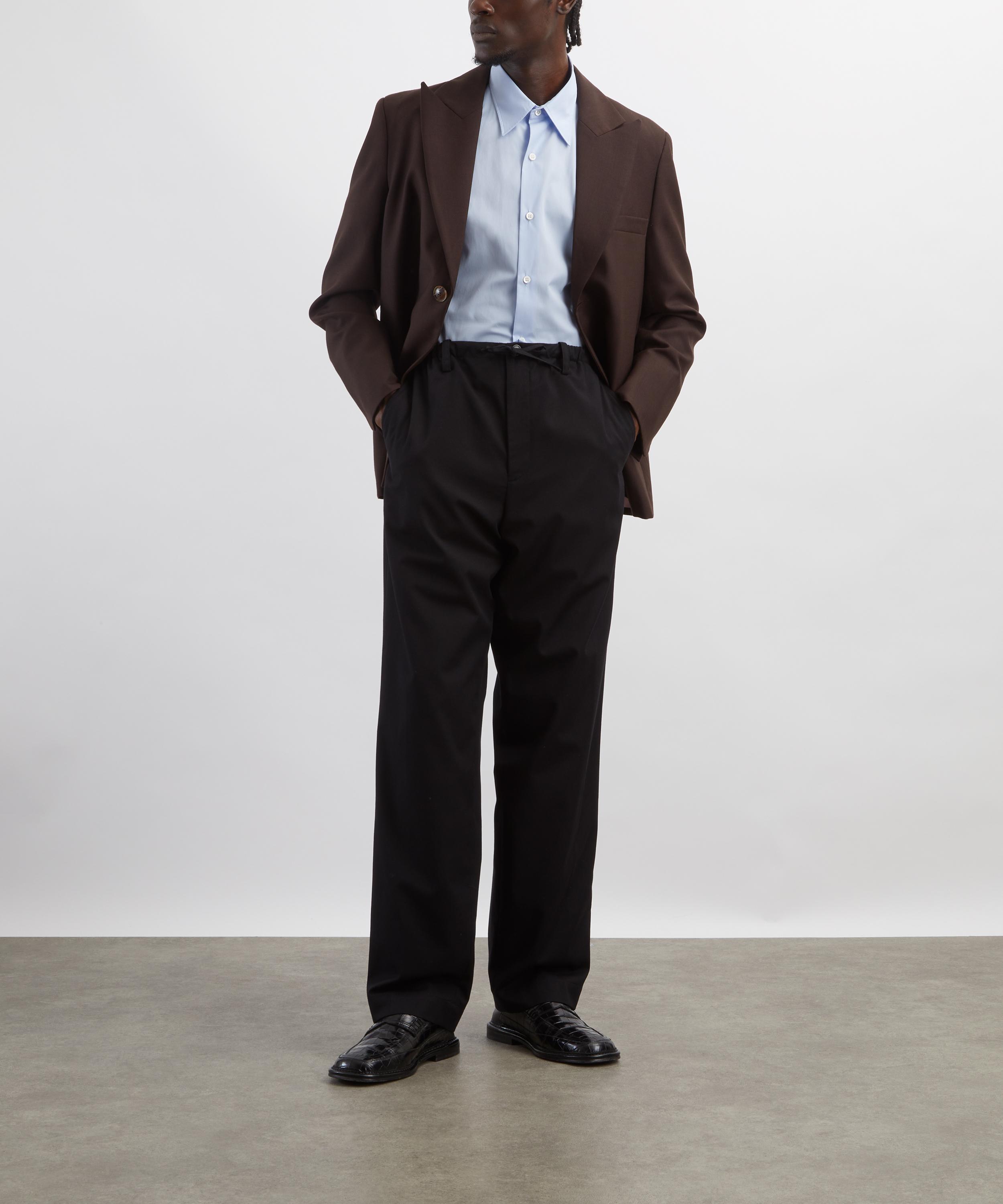 Dries Van Noten - Blue Cotton Short-Sleeve Shirt image number 1