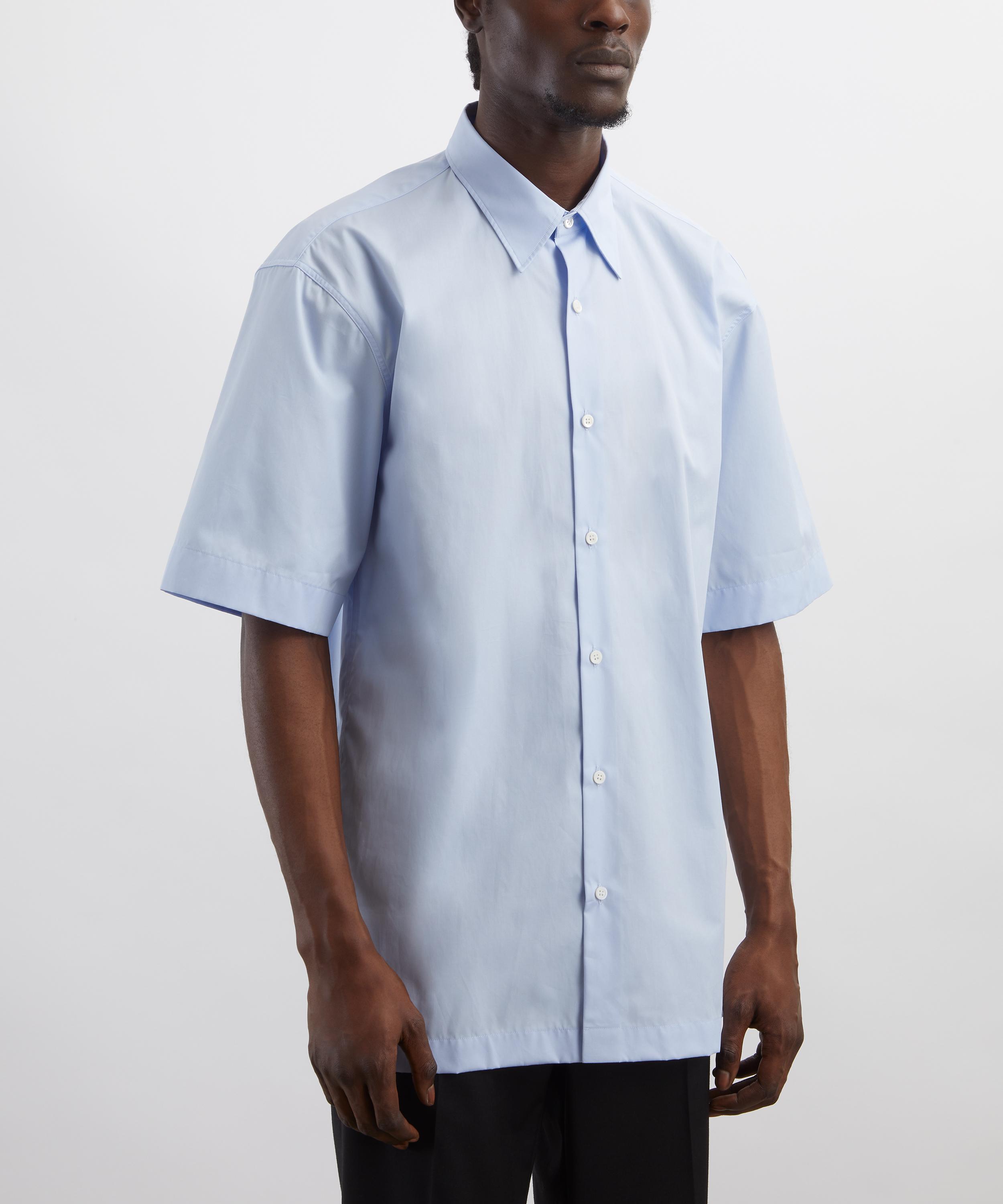 Dries Van Noten - Blue Cotton Short-Sleeve Shirt image number 2