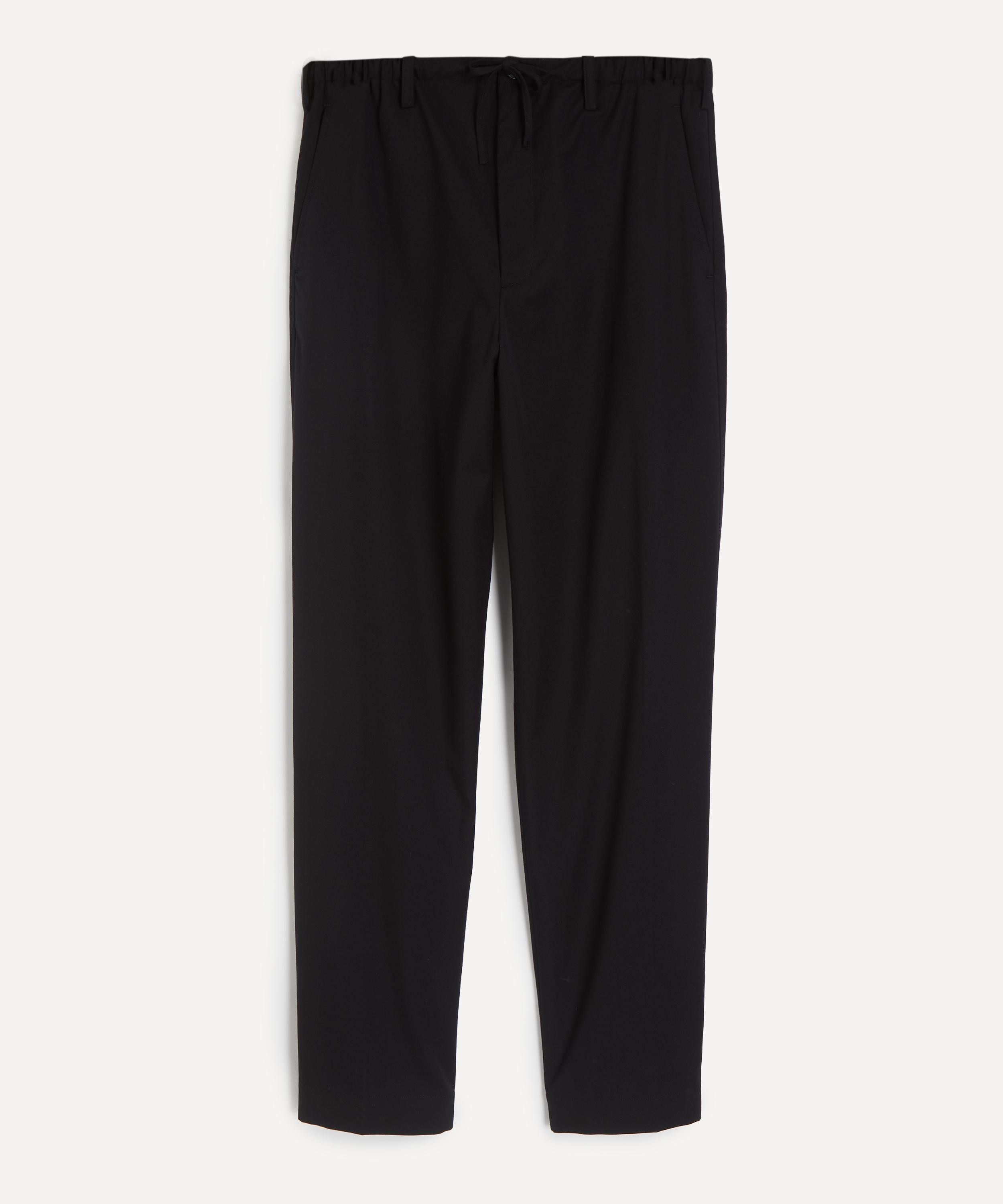 Dries Van Noten - Black Wool Drawstring Trousers