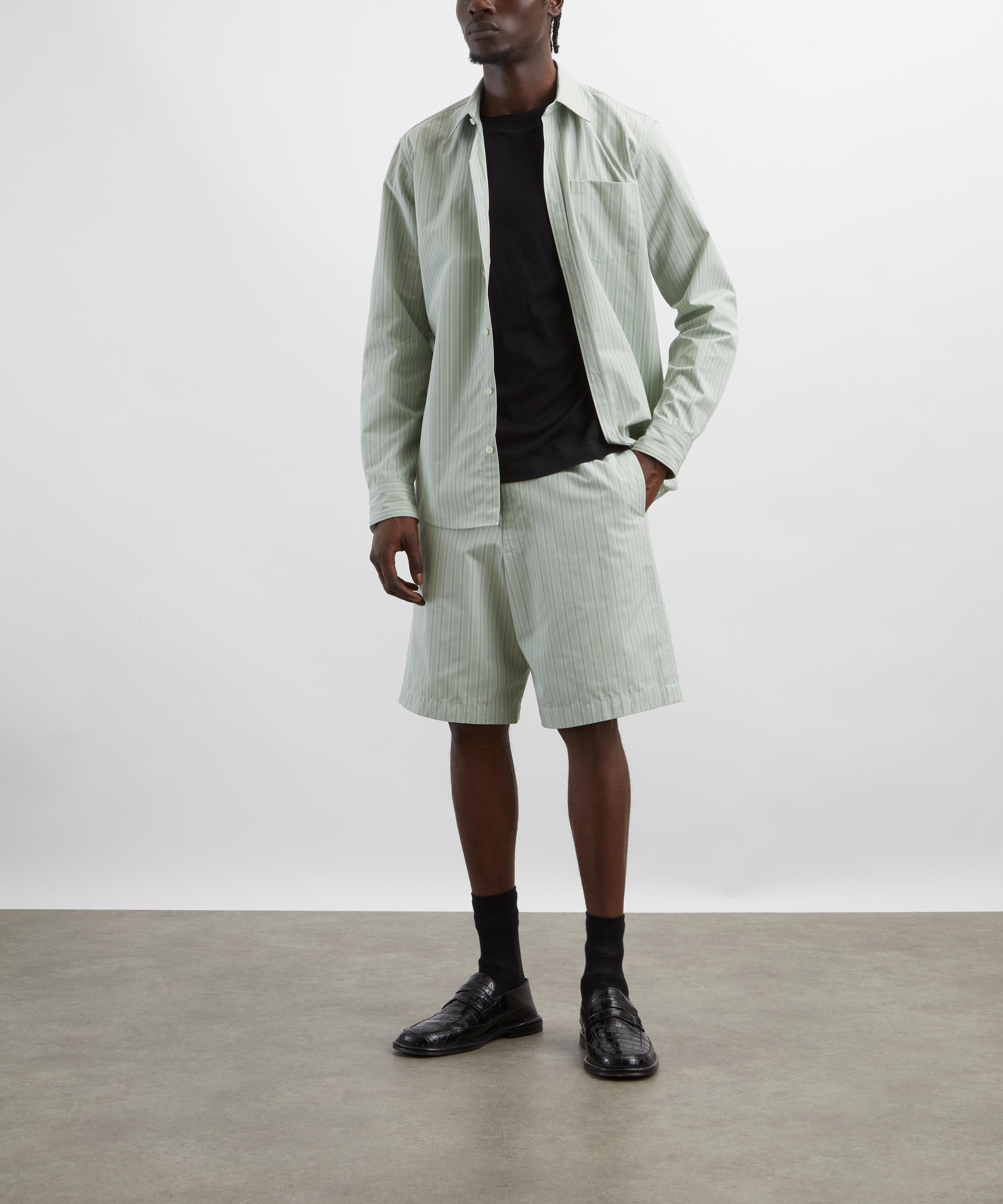 Dries Van Noten - Pistachio Cotton Shorts image number 1