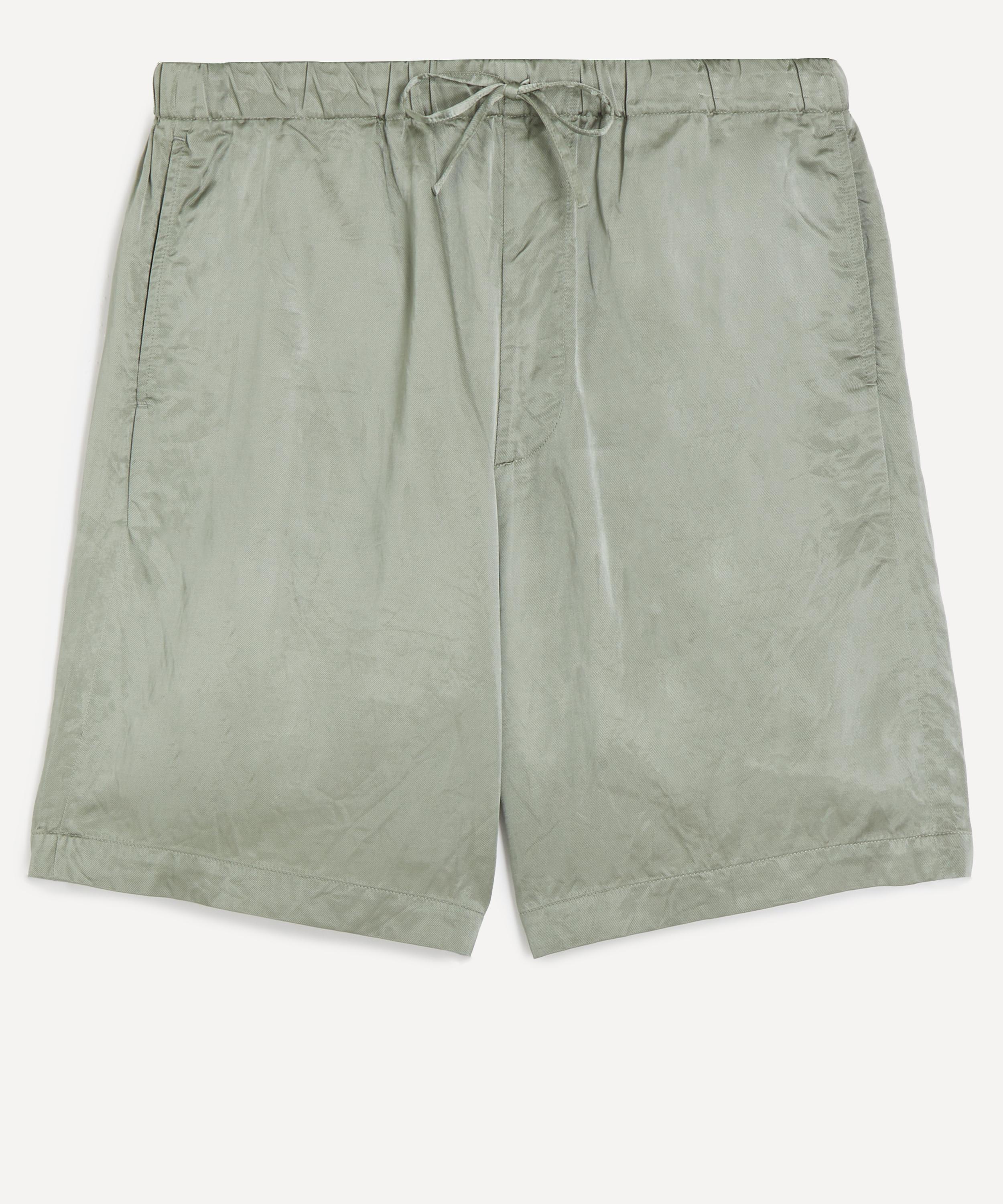 Dries Van Noten - Green Viscose Cotton Shorts