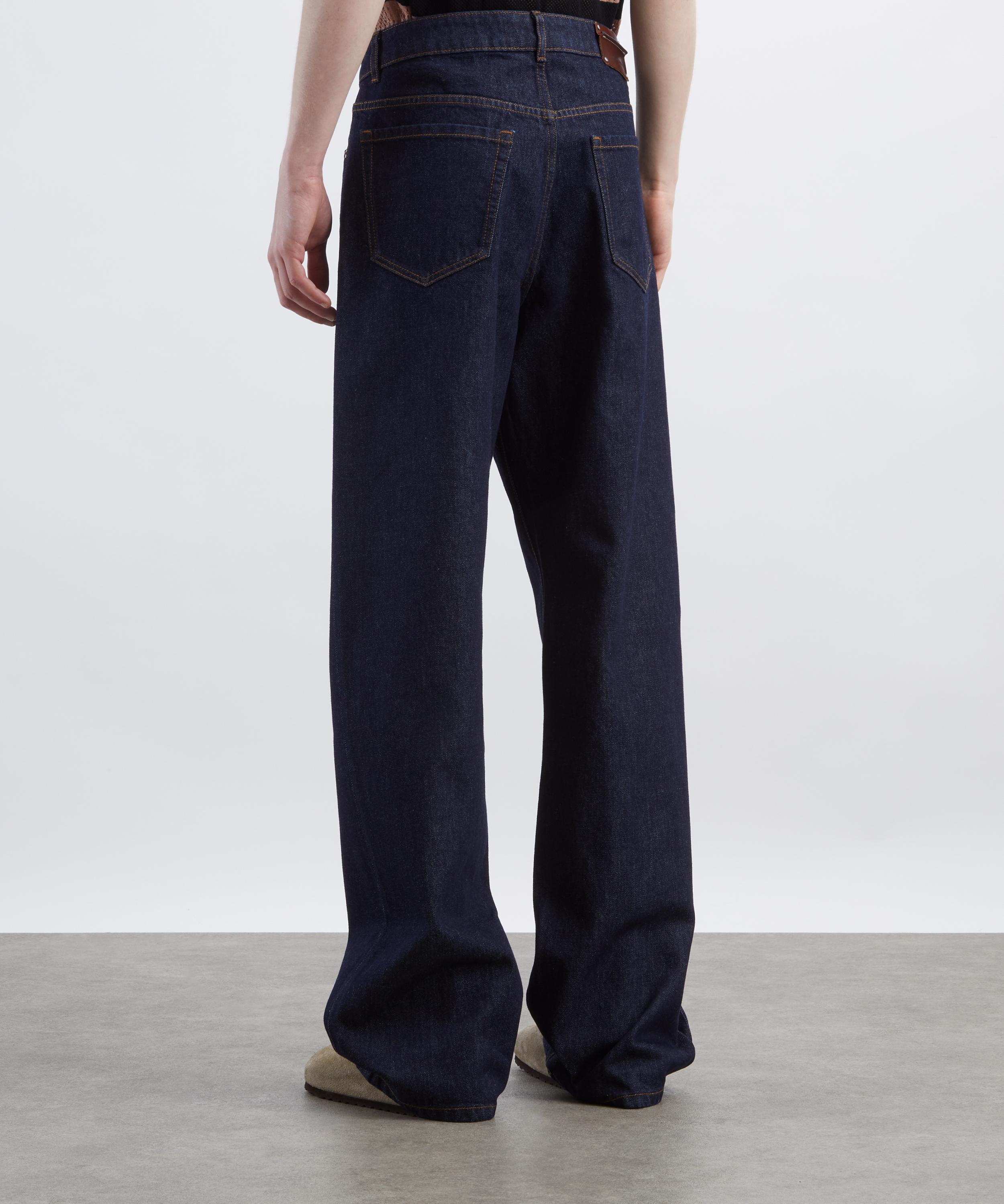 Dries Van Noten - Navy Wide-Leg Jeans image number 3