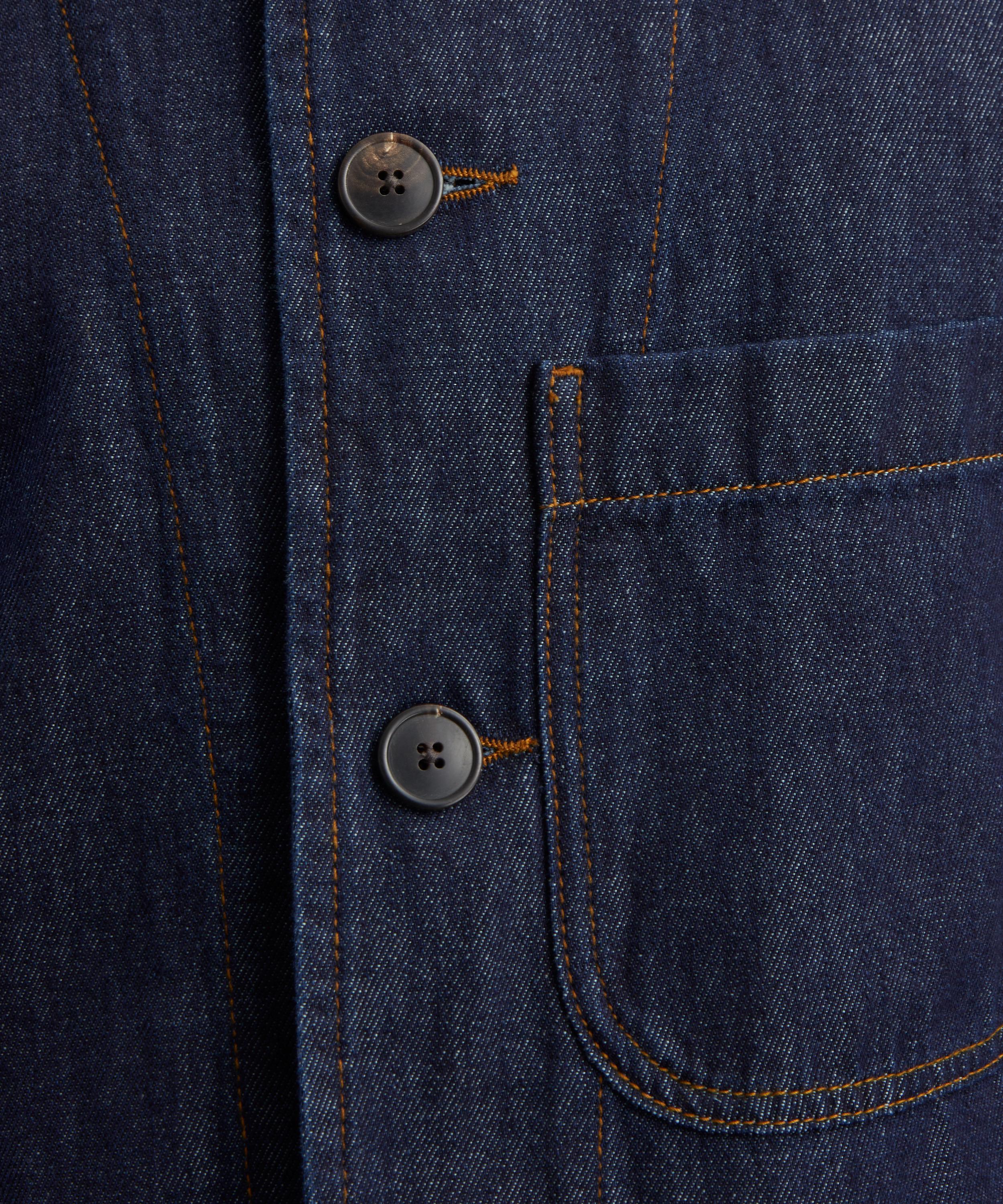 Dries Van Noten - Indigo Denim Chore Jacket image number 4