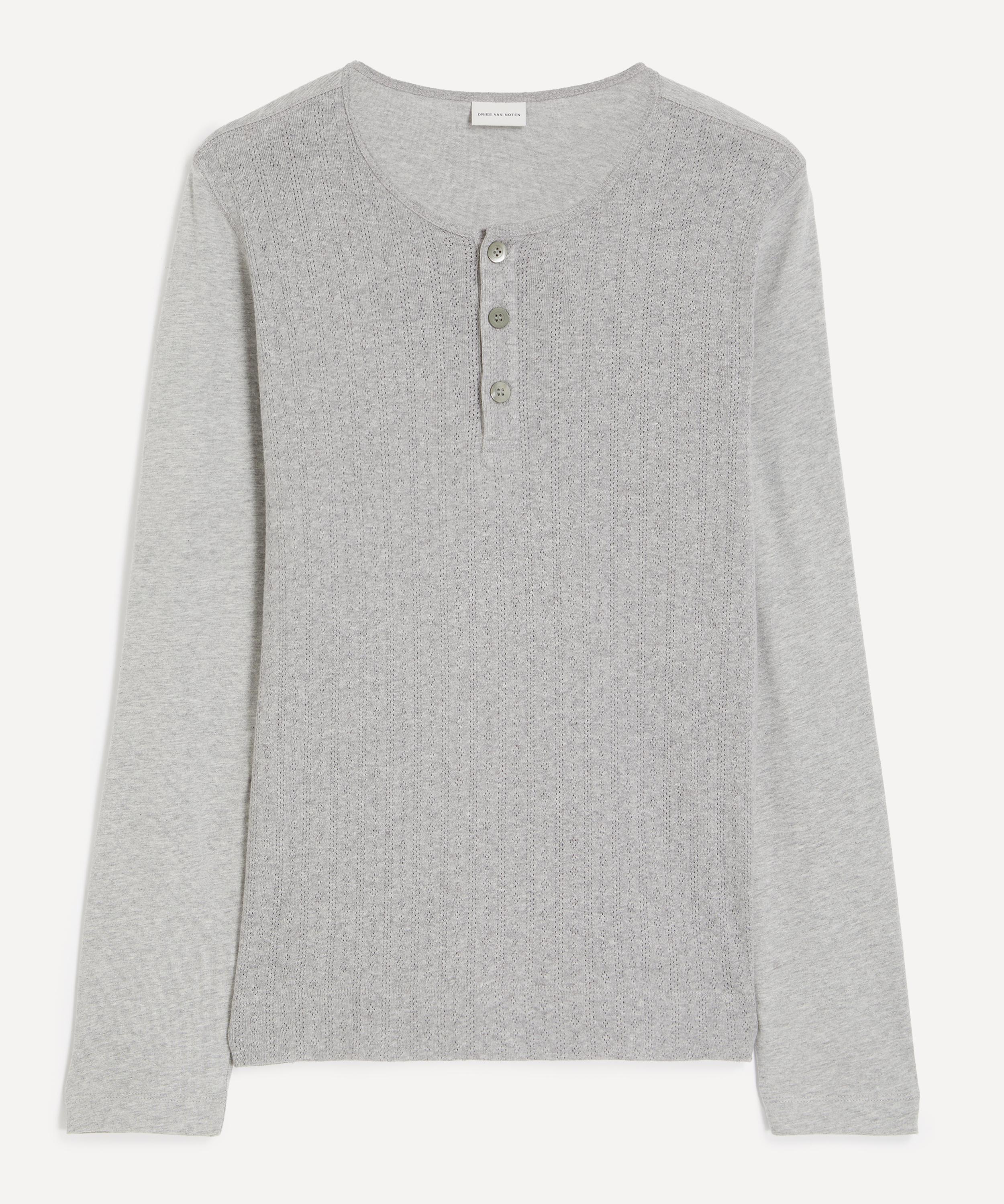 Dries Van Noten - Pointelle Henley T-Shirt