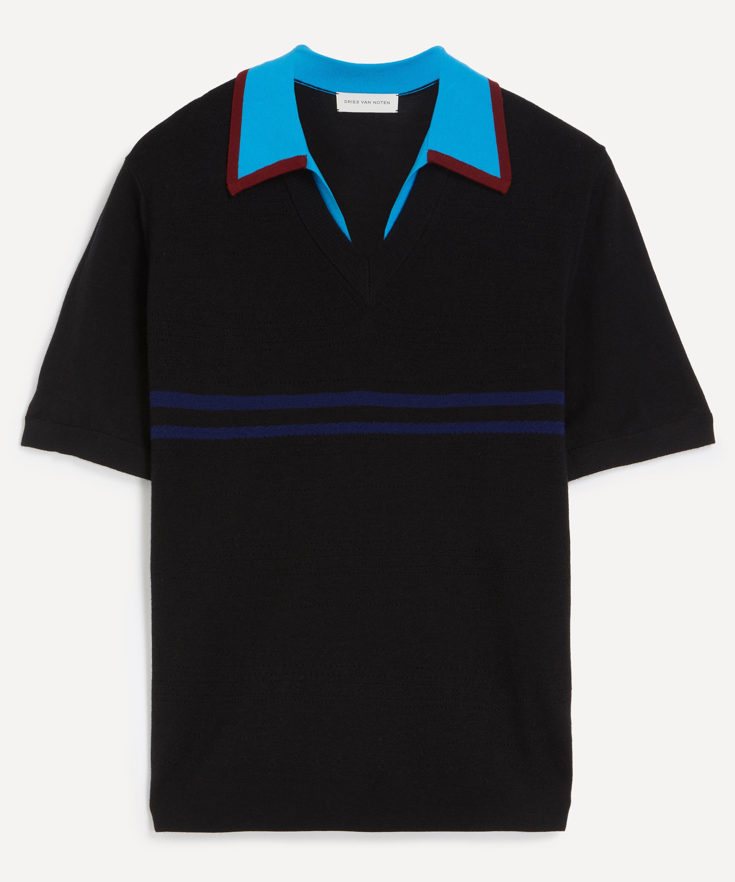 Dries Van Noten - Molar Contrast-Collar Polo Shirt