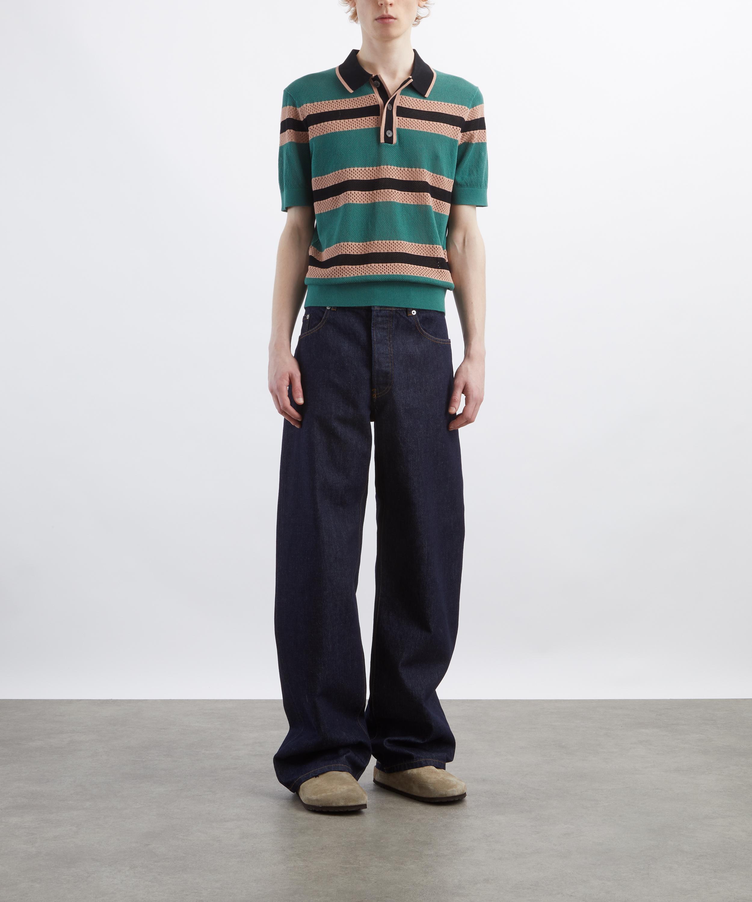 Dries Van Noten - Striped Polo Shirt image number 1
