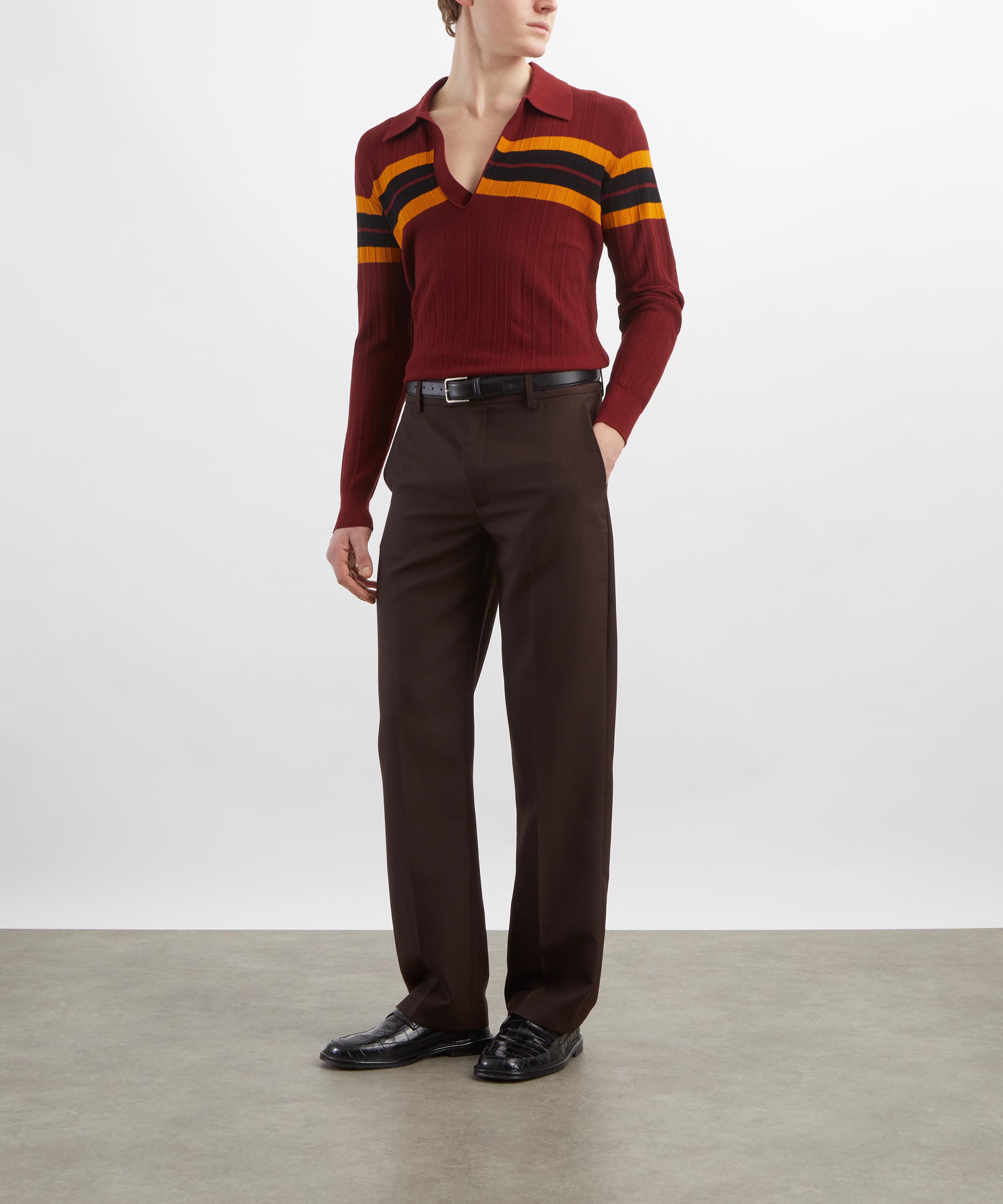 Dries Van Noten - Block Stripe Polo Shirt image number 1
