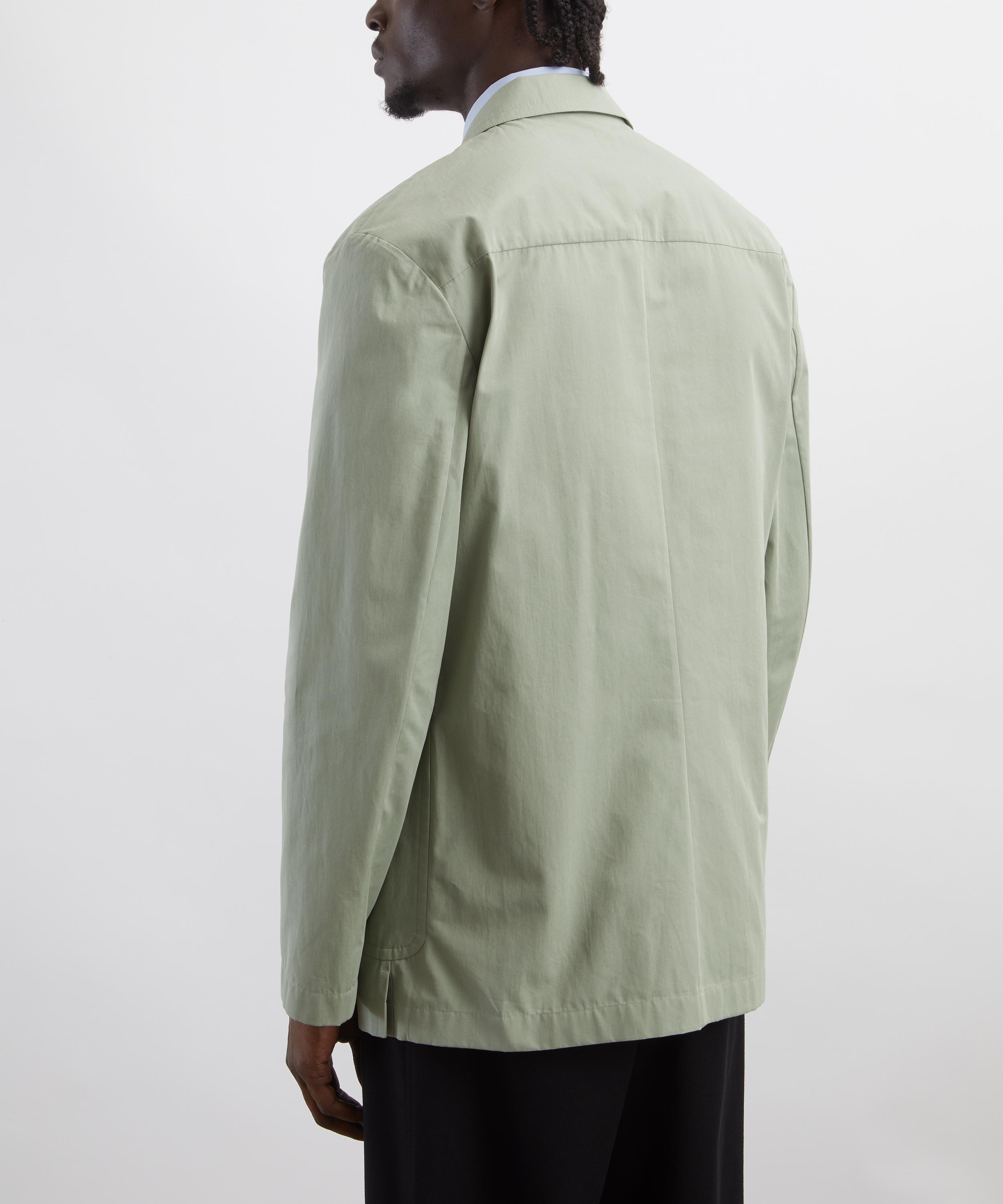 Dries Van Noten - Light Green Double-Breasted Blazer image number 3