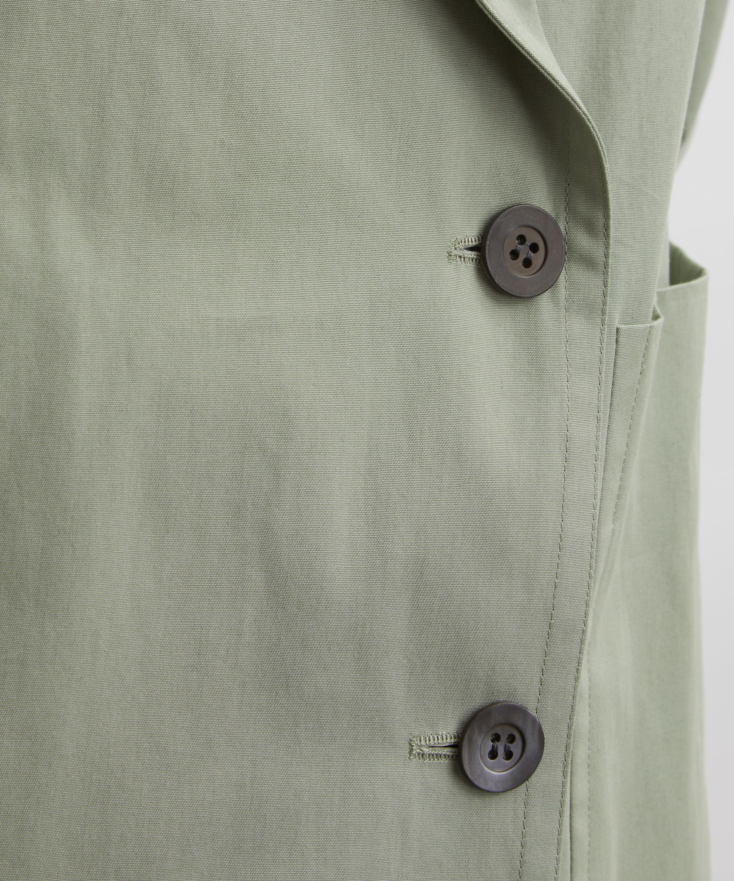 Dries Van Noten - Light Green Double-Breasted Blazer image number 4