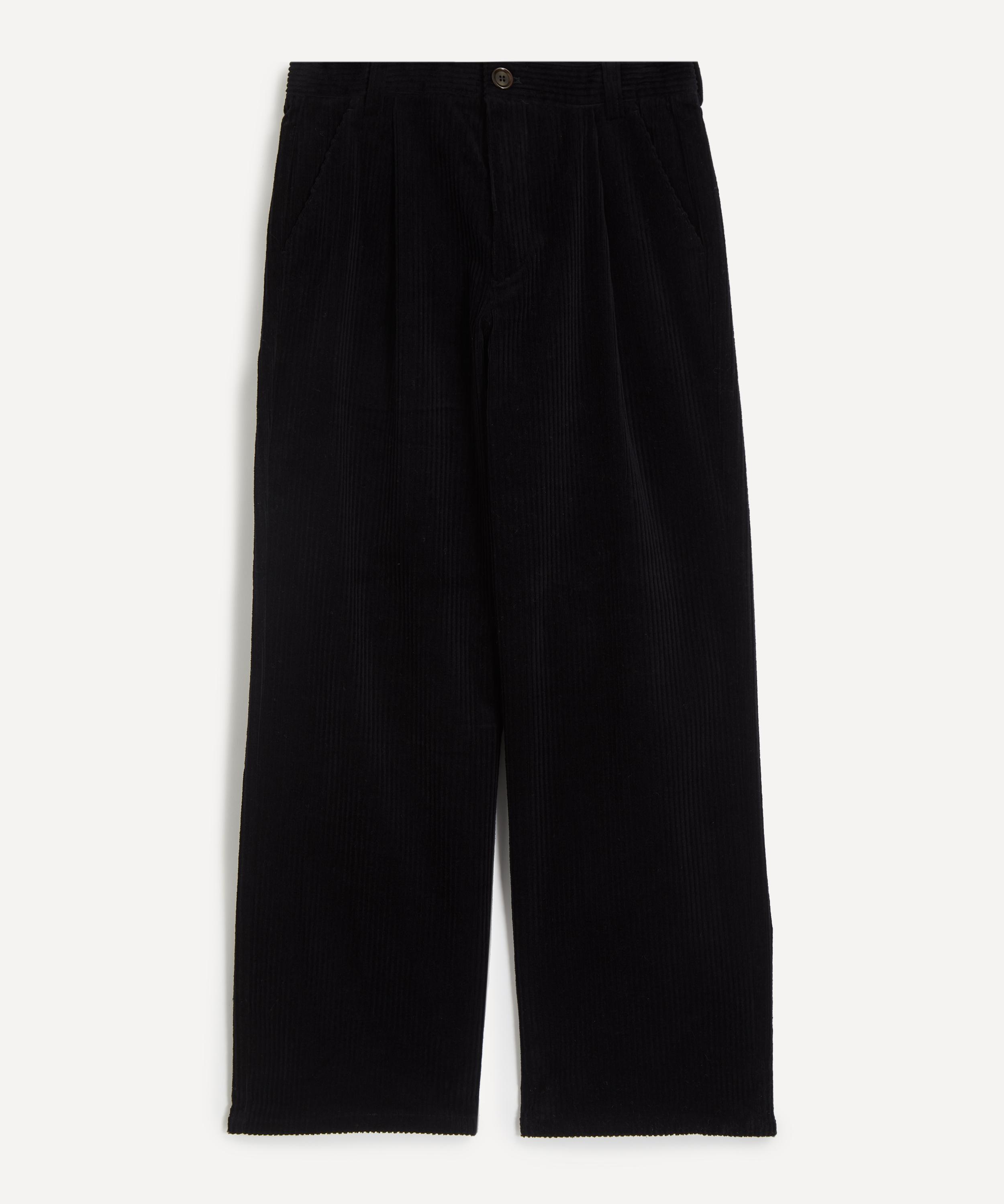 Oliver Spencer - Orsman Midnight Corduroy Wide-Leg Trousers