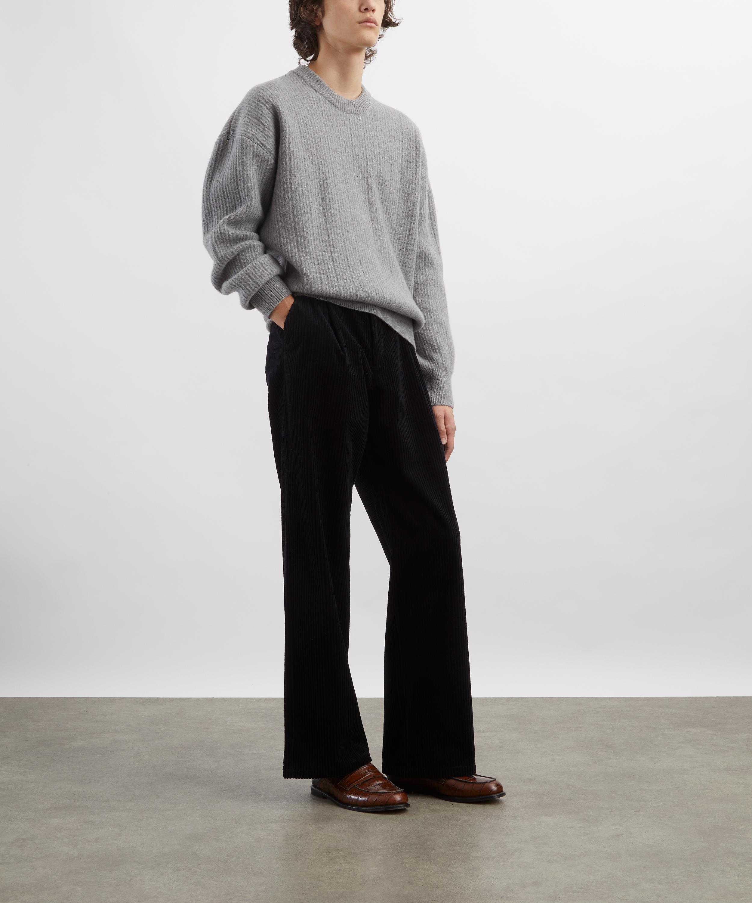 Oliver Spencer - Orsman Midnight Corduroy Wide-Leg Trousers image number 1