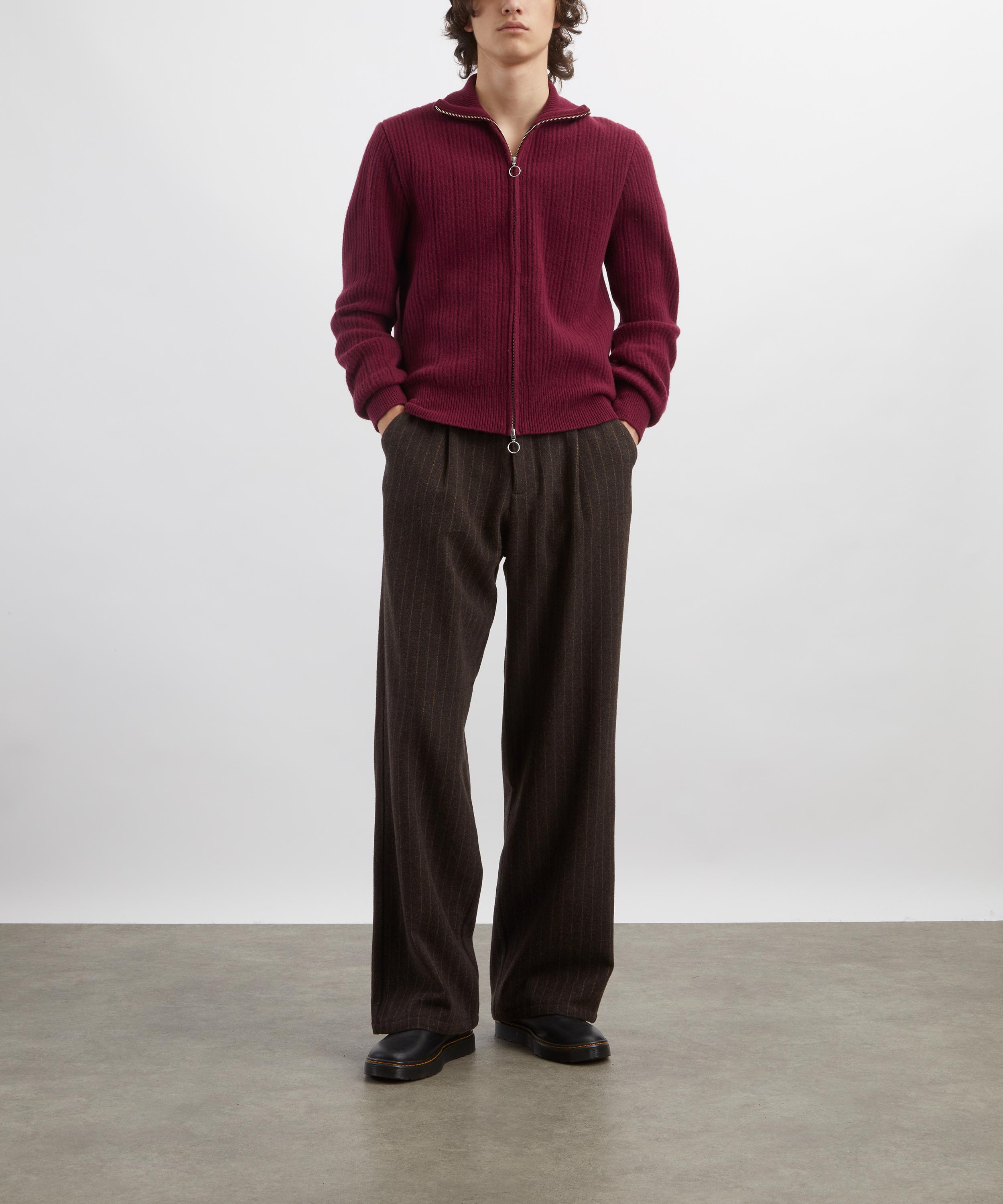 Oliver Spencer - Orsman Taplin Brown Wide-Leg Trousers image number 1