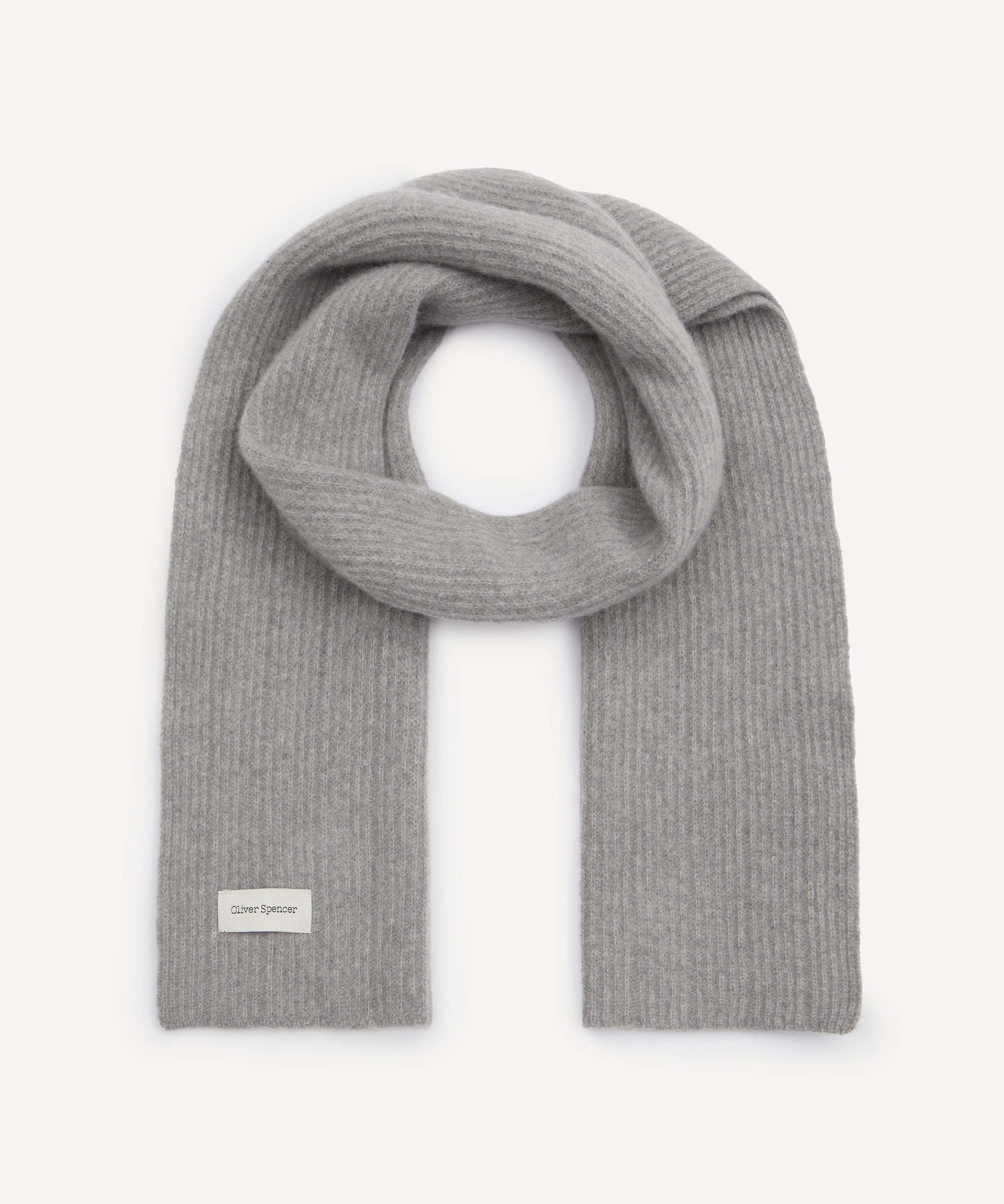Oliver Spencer - Grey Soane Overton Ribbed Scarf