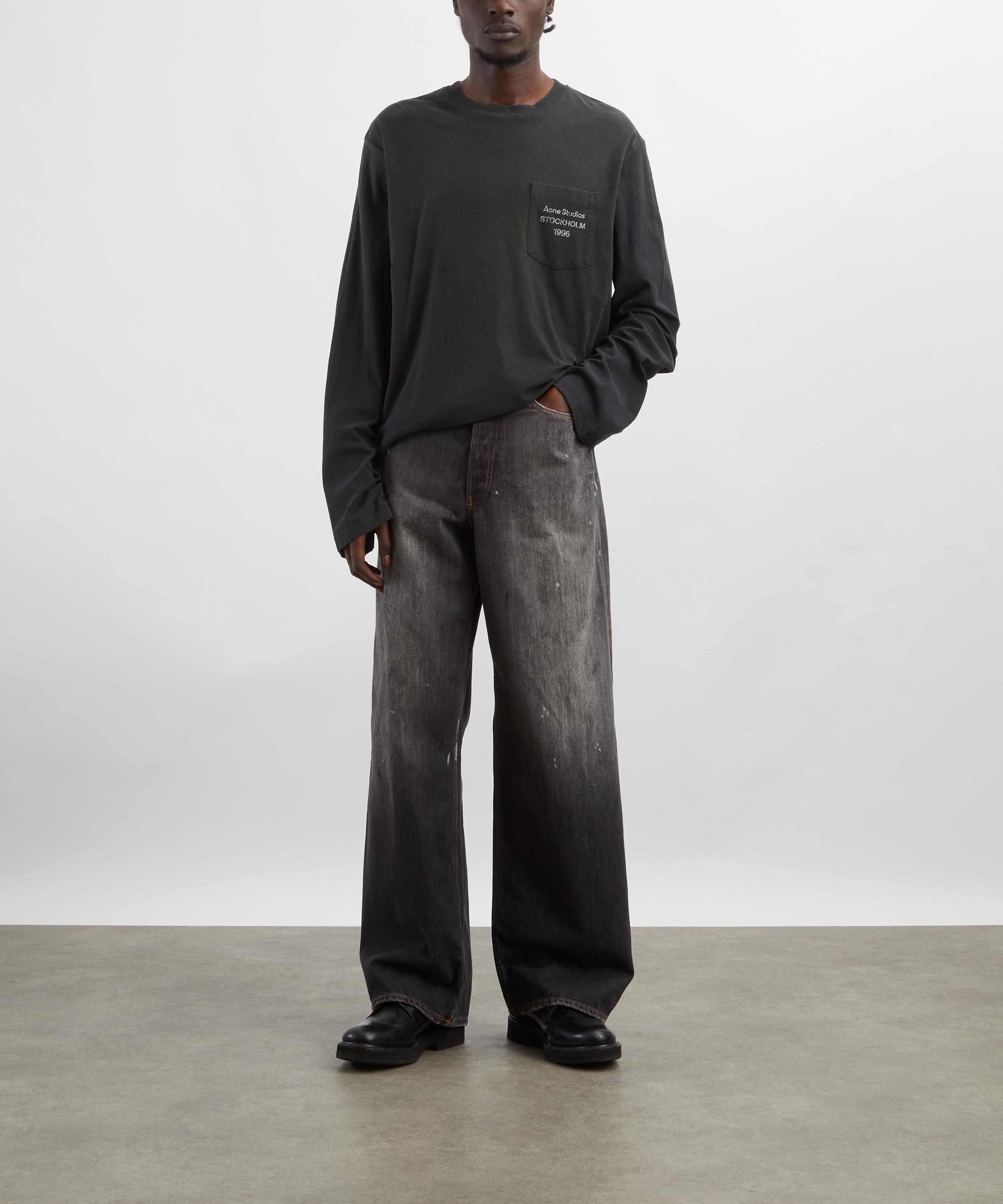 Acne Studios - Logo Long-Sleeve T-Shirt image number 1