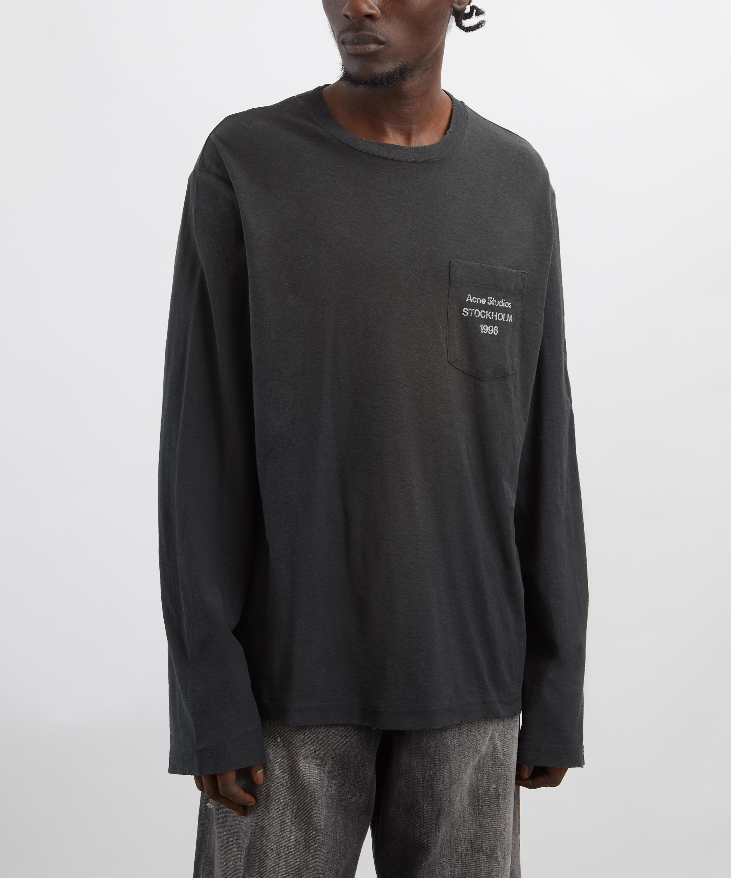Acne Studios - Logo Long-Sleeve T-Shirt image number 2
