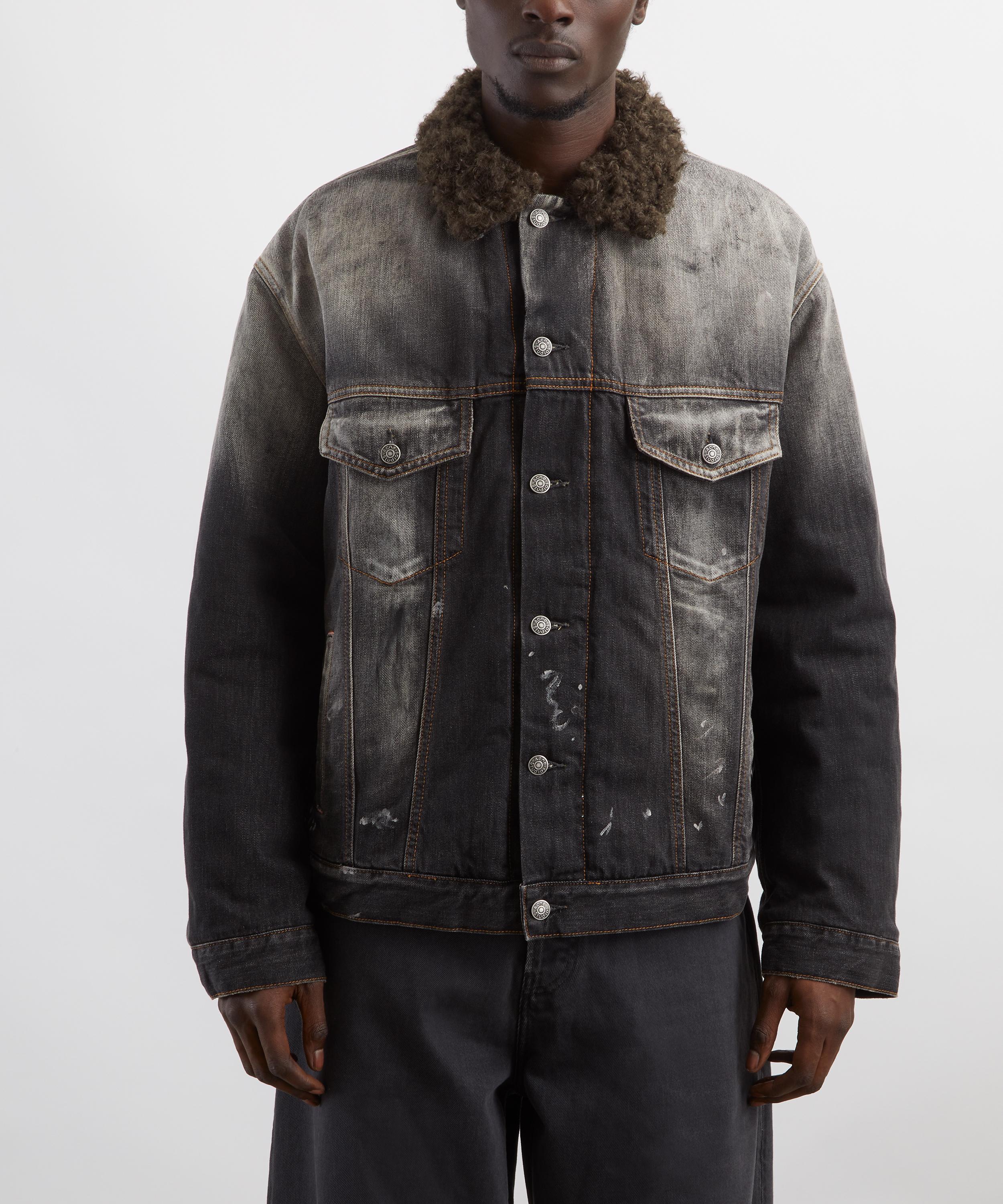 Acne Studios - Faux-Shearling Denim Jacket image number 2