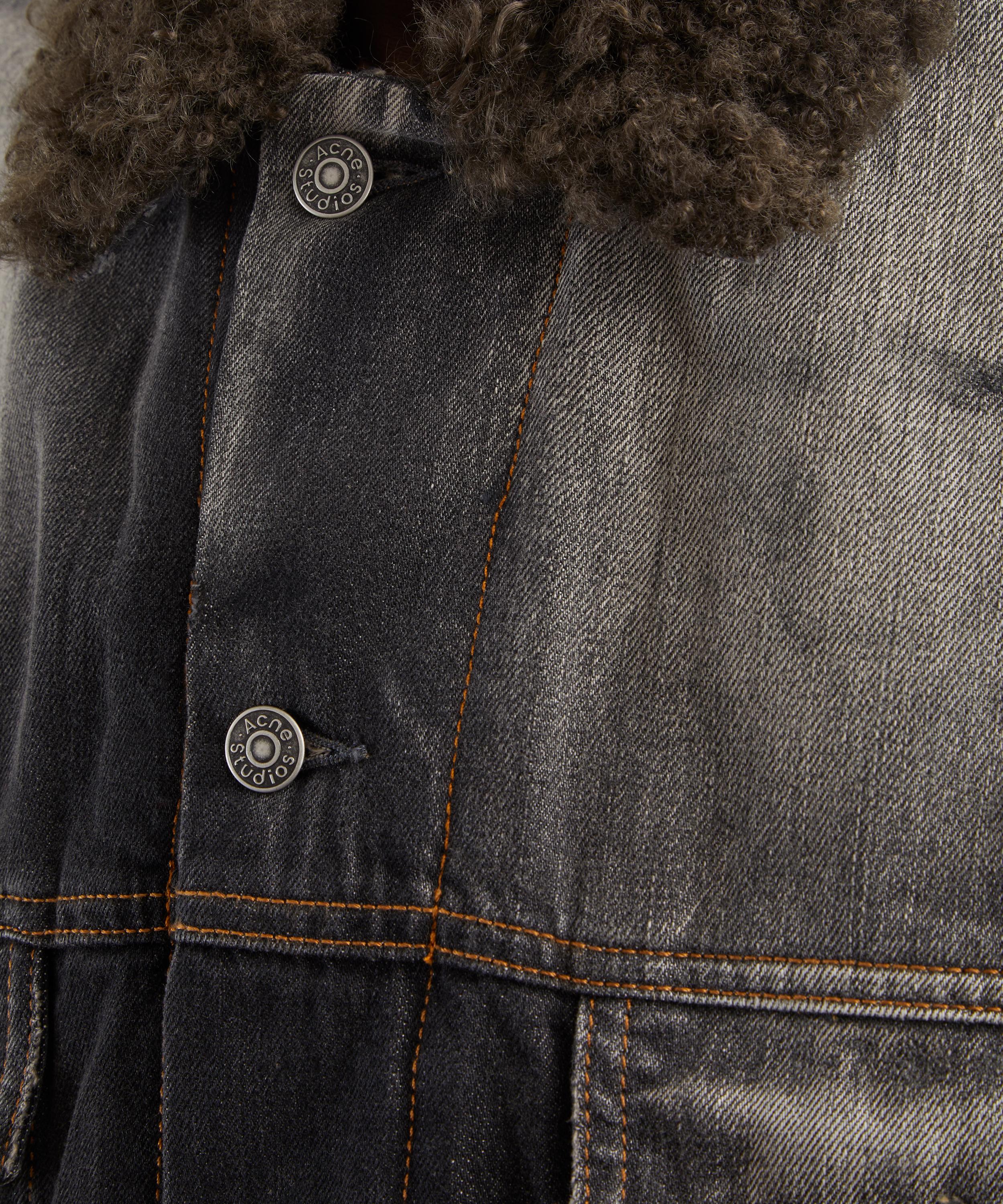 Acne Studios - Faux-Shearling Denim Jacket image number 4
