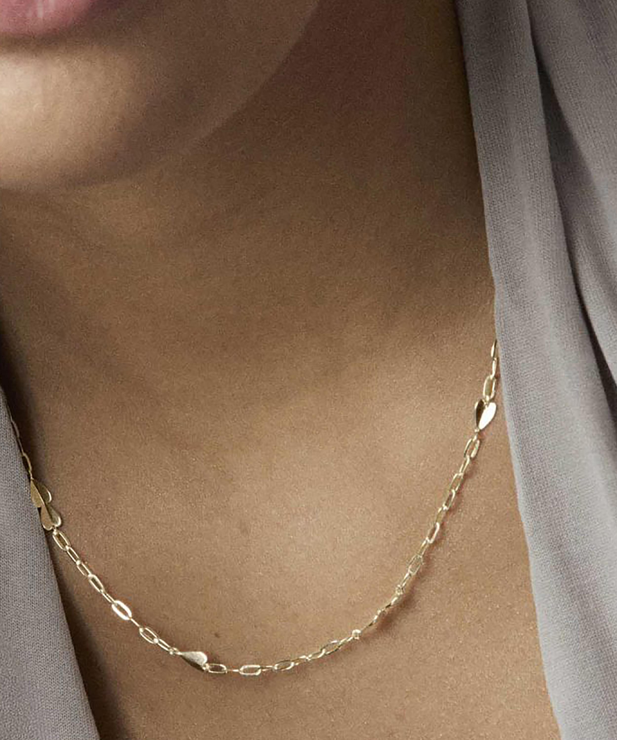 Dinny Hall - 18ct Gold-Plated Vermeil Silver Folded Heart Chain Necklace image number 1