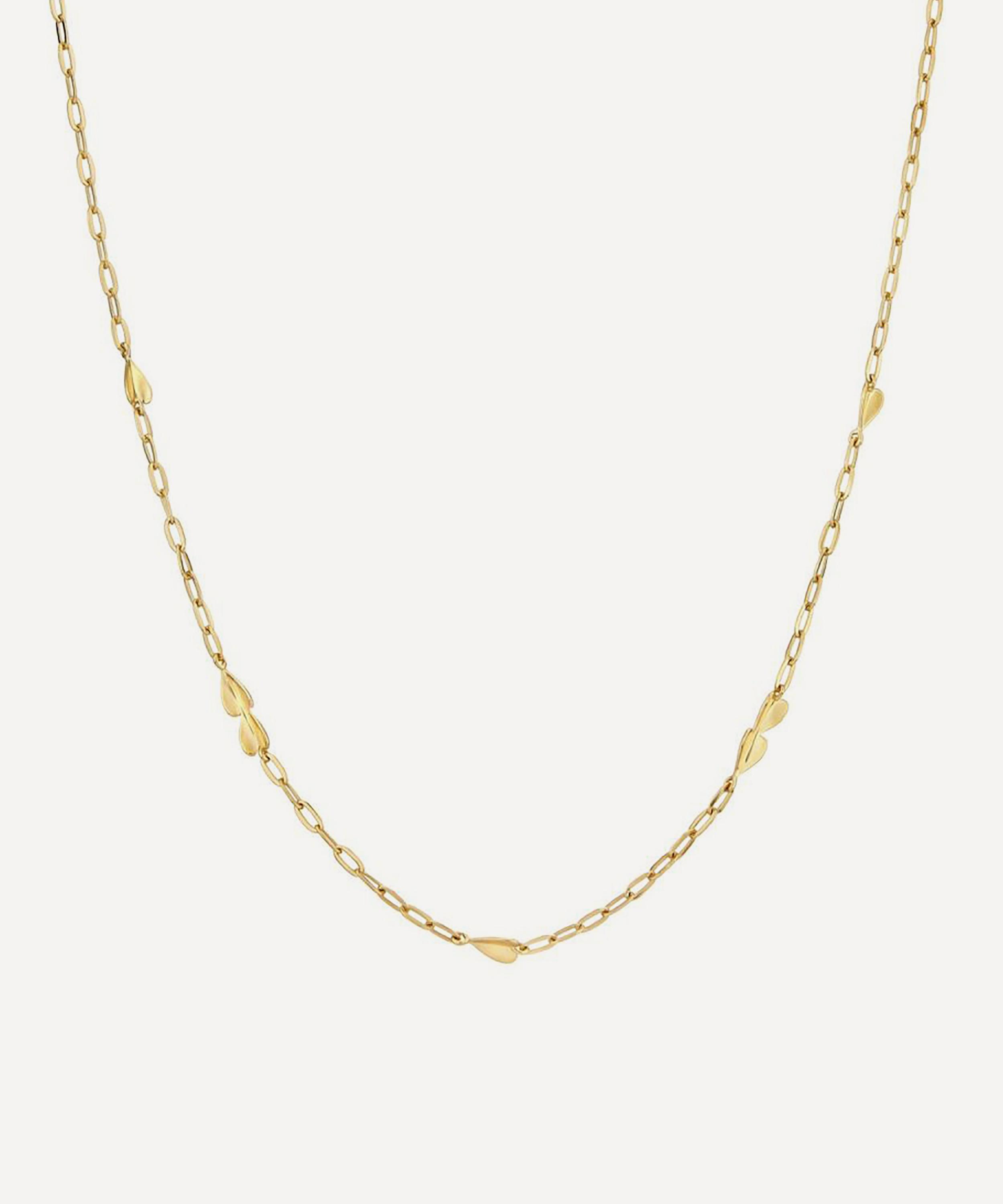 Dinny Hall - 18ct Gold-Plated Vermeil Silver Folded Heart Chain Necklace image number 2