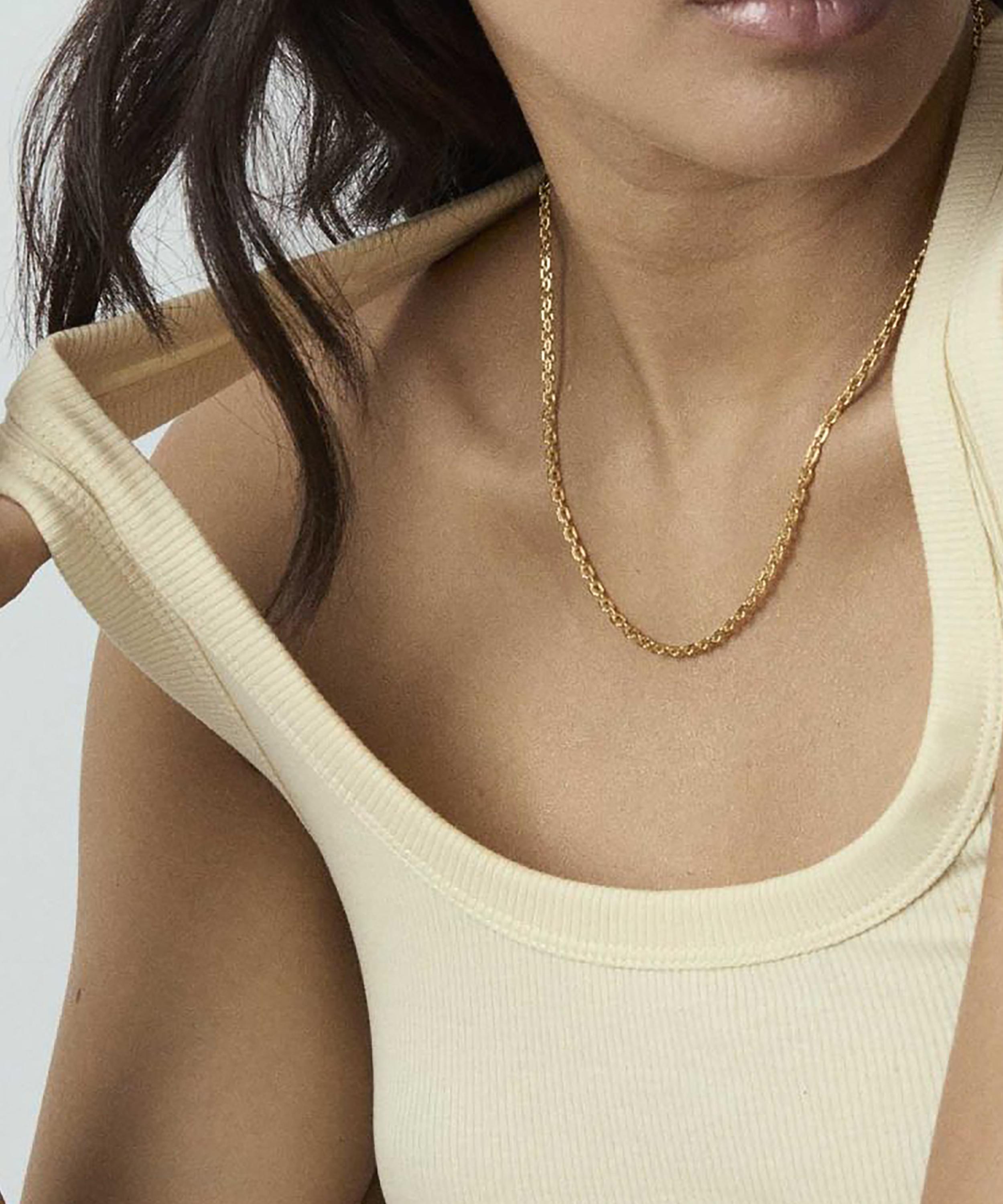 Dinny Hall - 18ct Gold-Plated Vermeil Silver Chunky Trace Chain Necklace image number 1