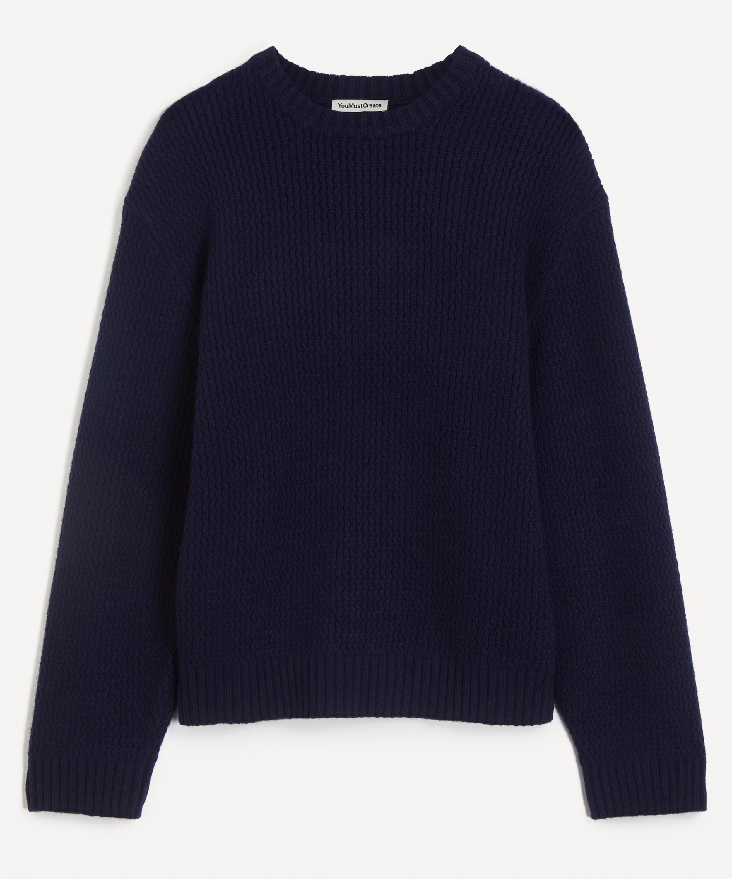 YMC - Navy Flint Lambswool-Blend Jumper