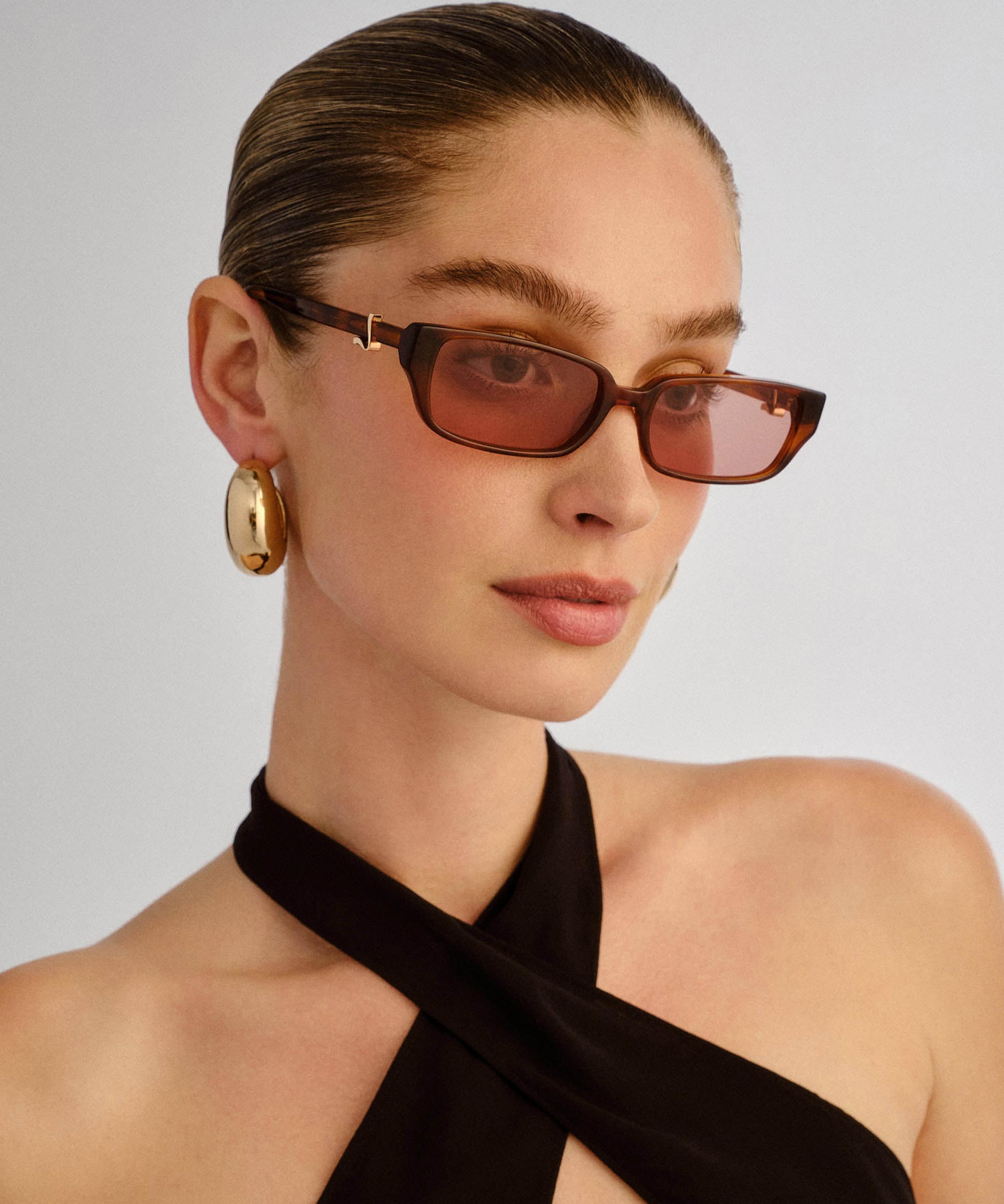 Luv Lou - Phoebe Rectangle Sunglasses image number 1