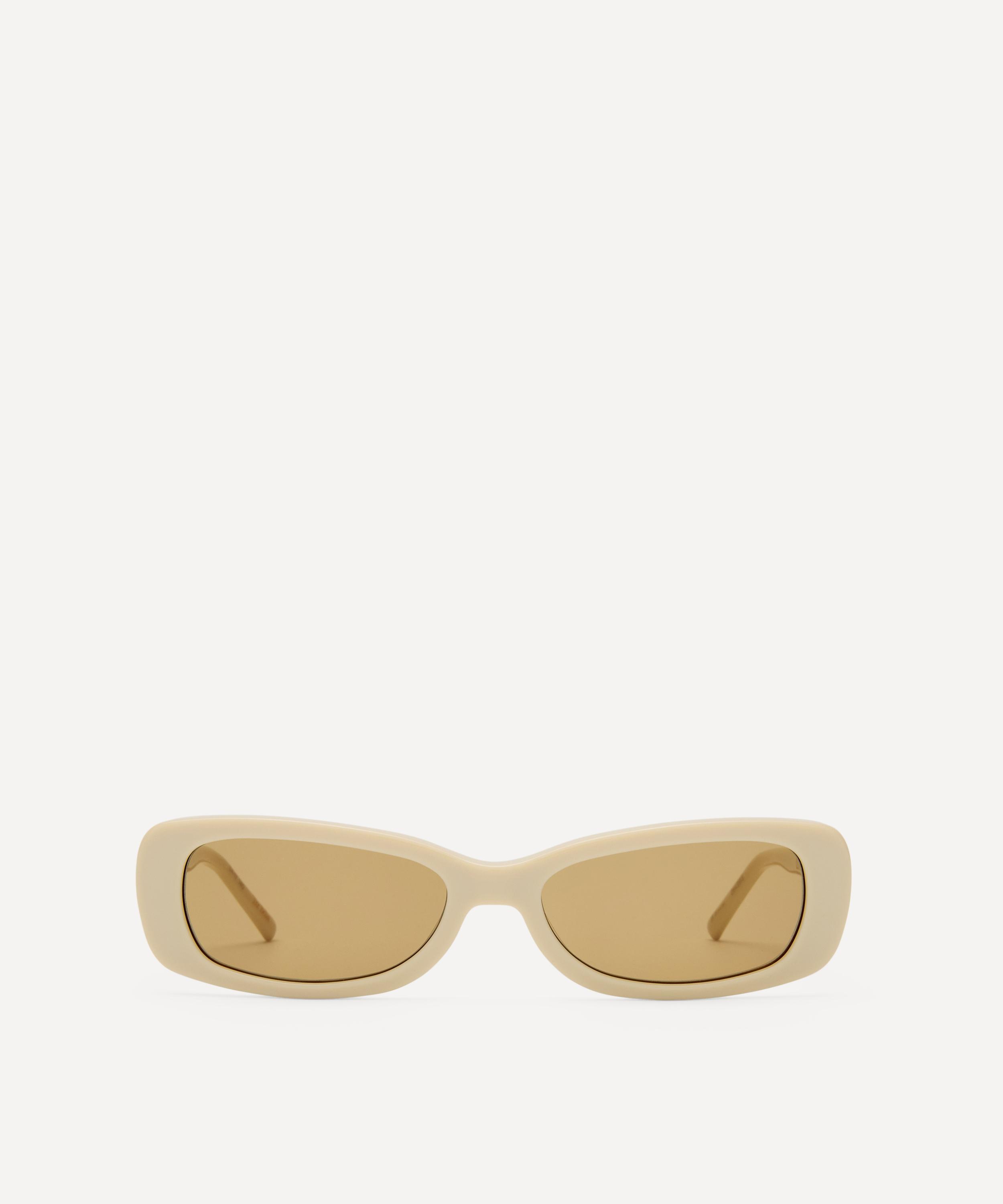 Luv Lou - Bella Beige Rectangle Sunglasses
