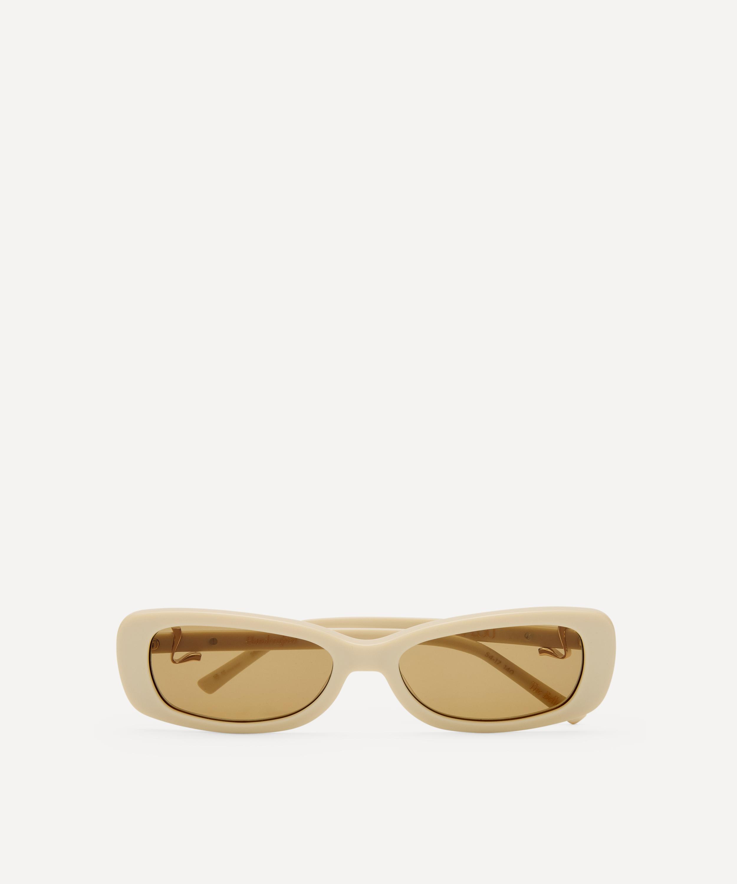 Luv Lou - Bella Beige Rectangle Sunglasses image number 3