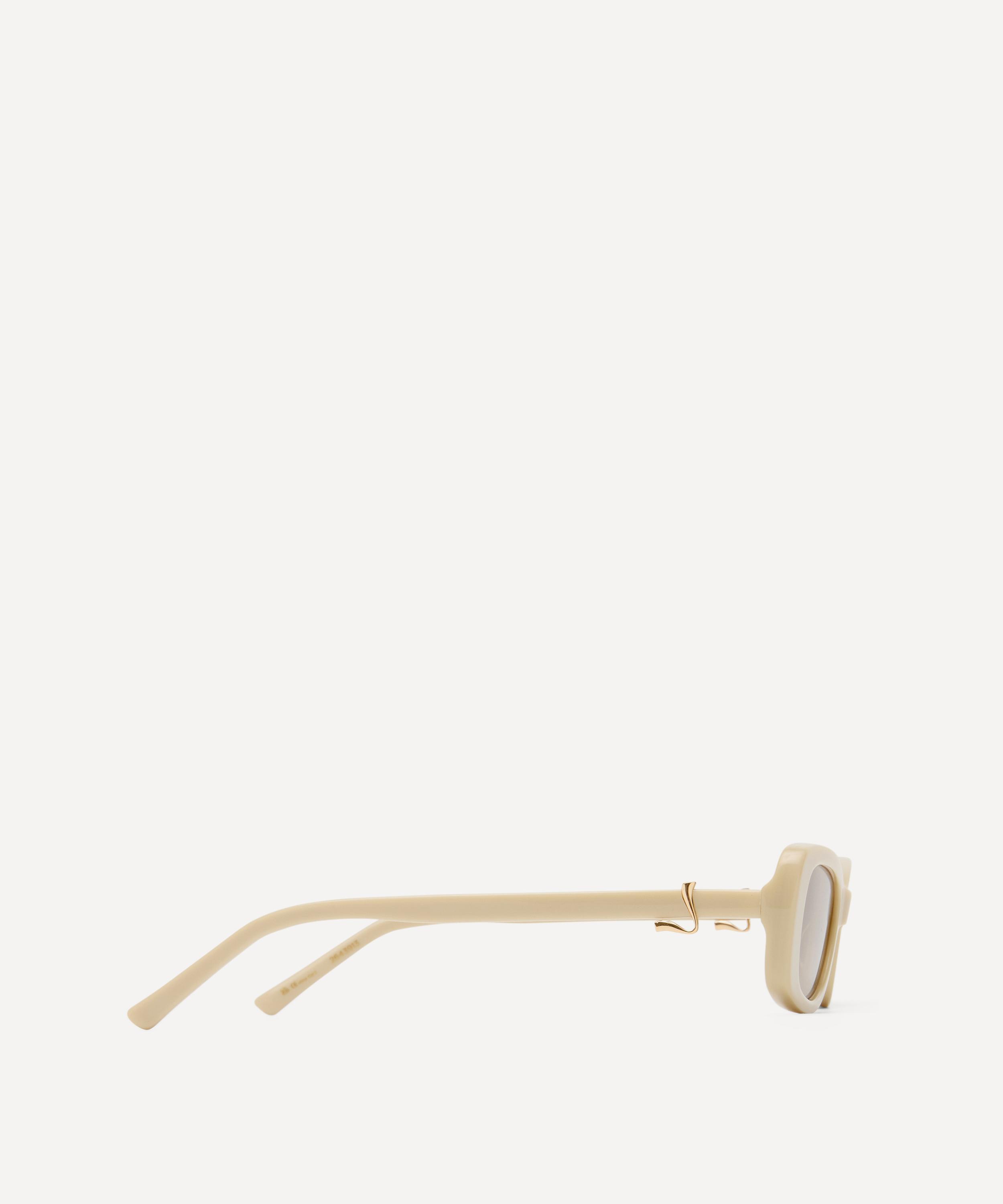 Luv Lou - Bella Beige Rectangle Sunglasses image number 4