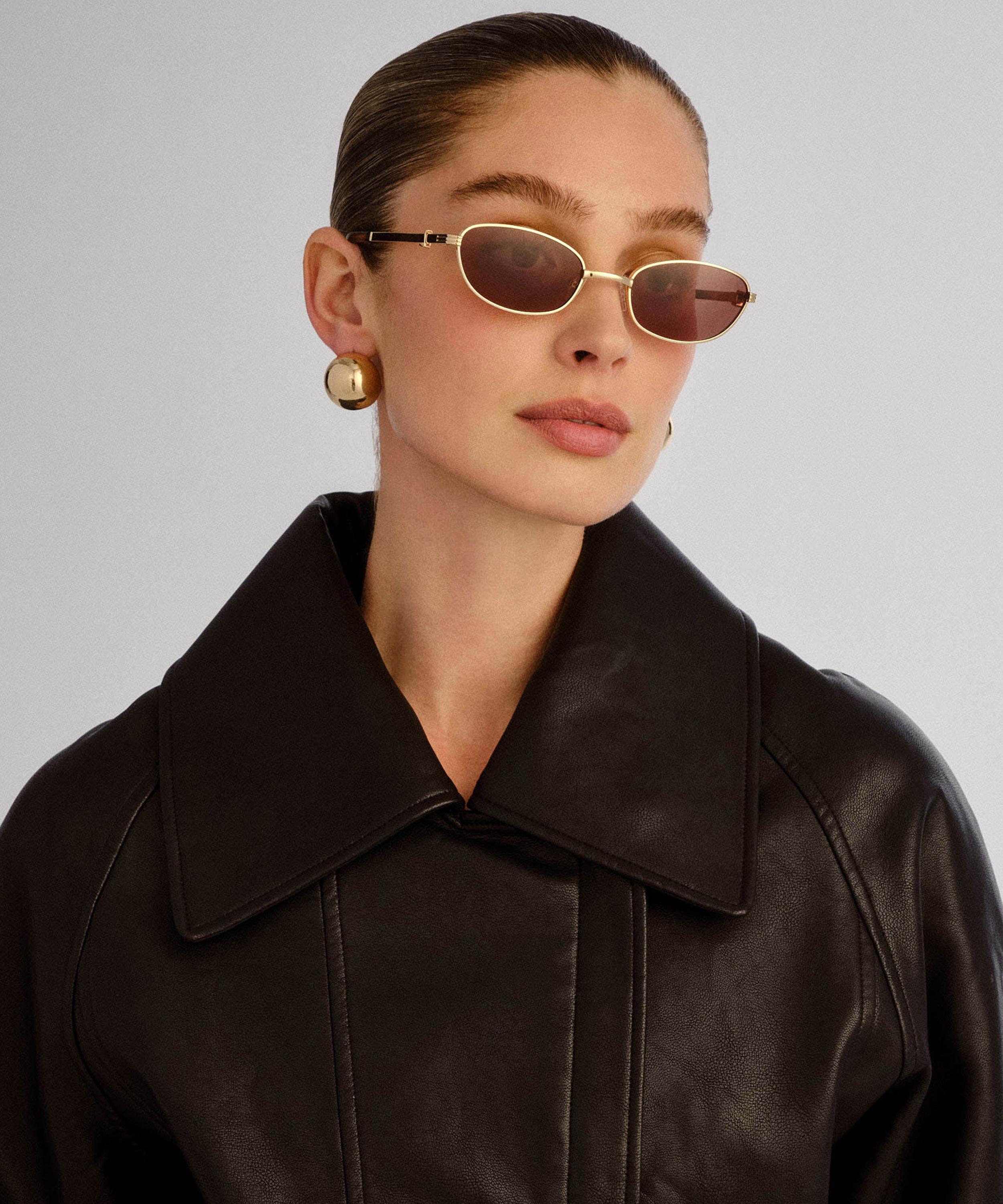 Luv Lou - Brooklyn Oval Sunglasses image number 1