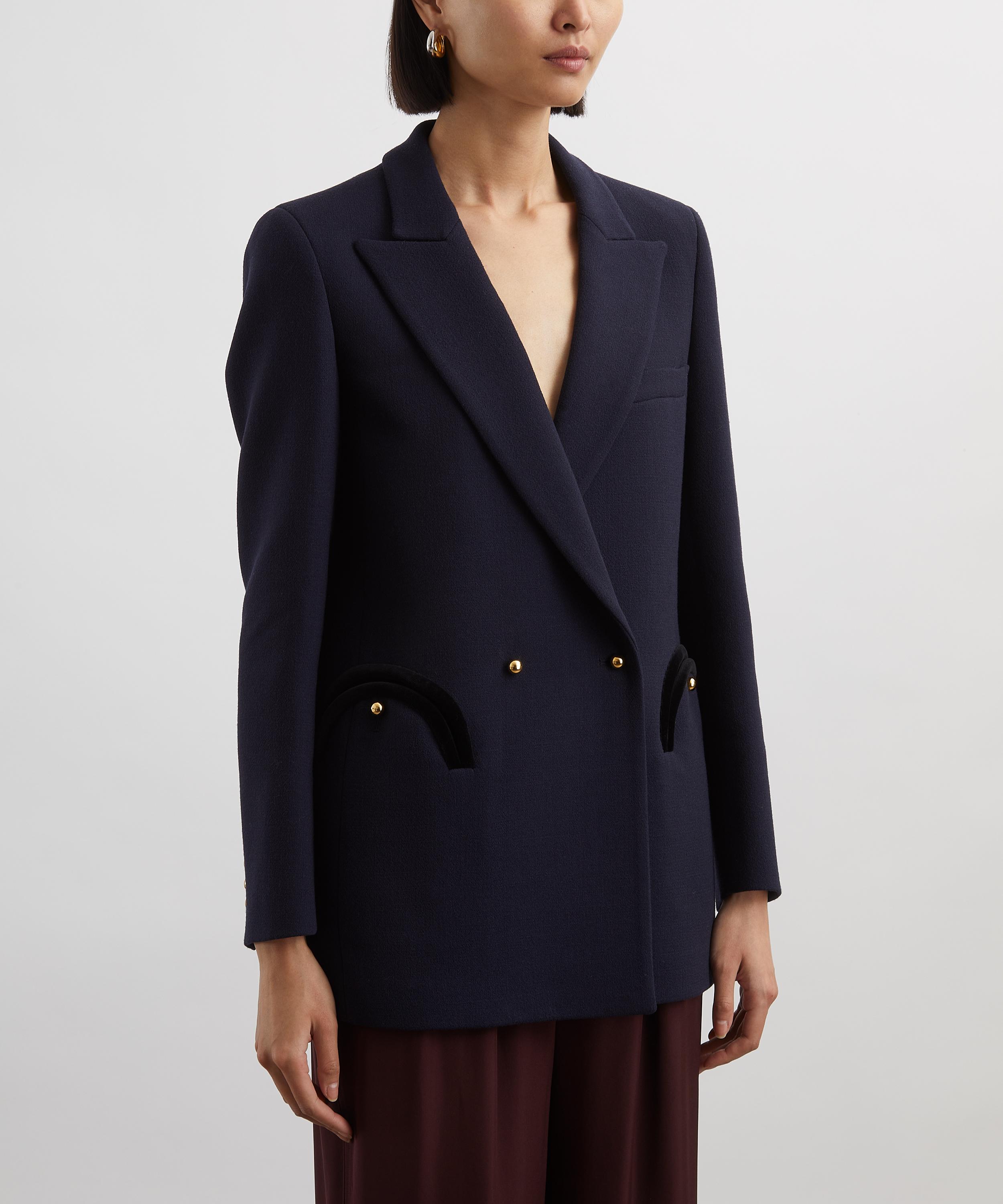 BLAZÉ Milano - Navy Resolute Double-Breasted Blazer image number 2