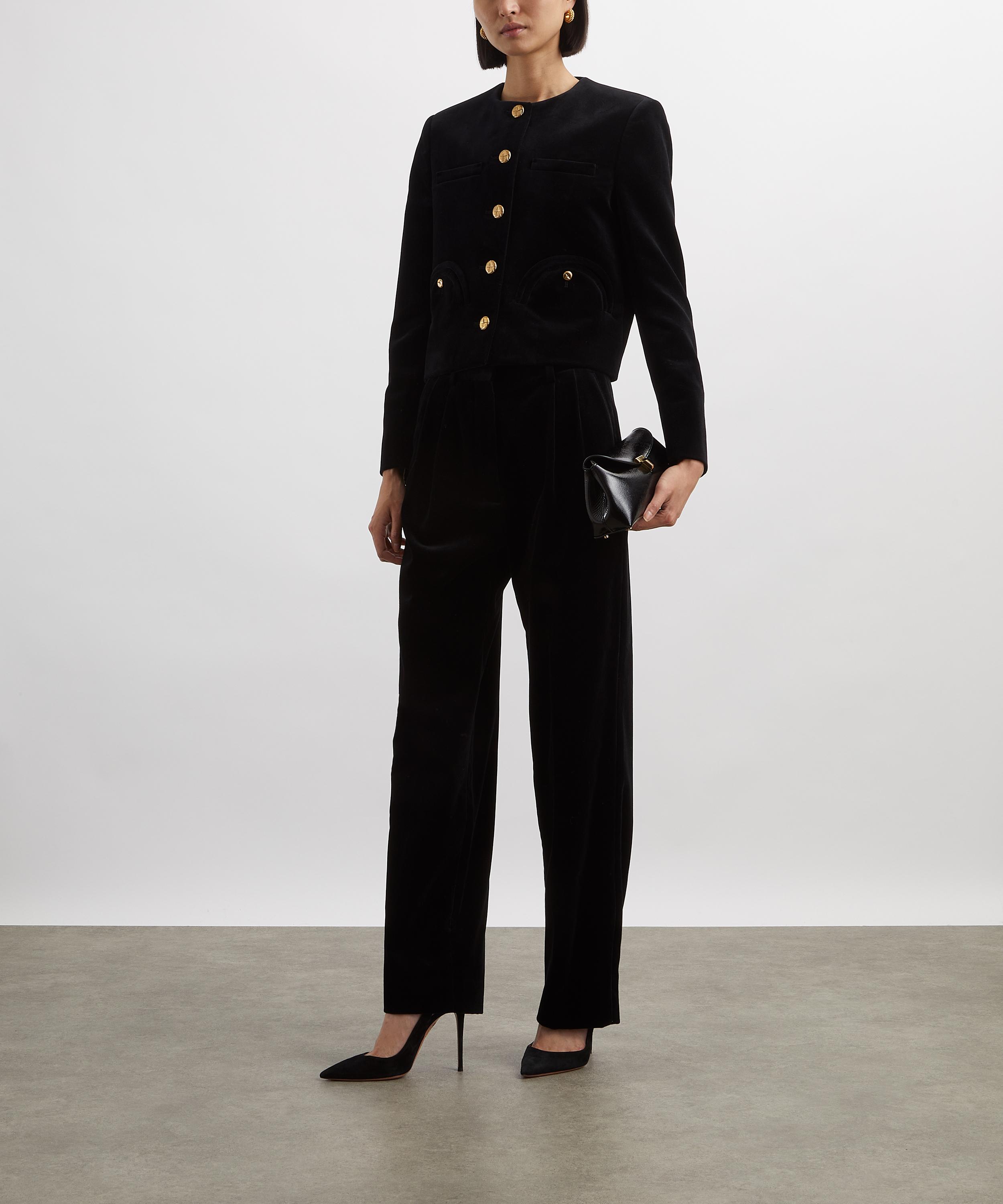 BLAZÉ Milano - Jealousy Black Velvet Bolero Jacket image number 1