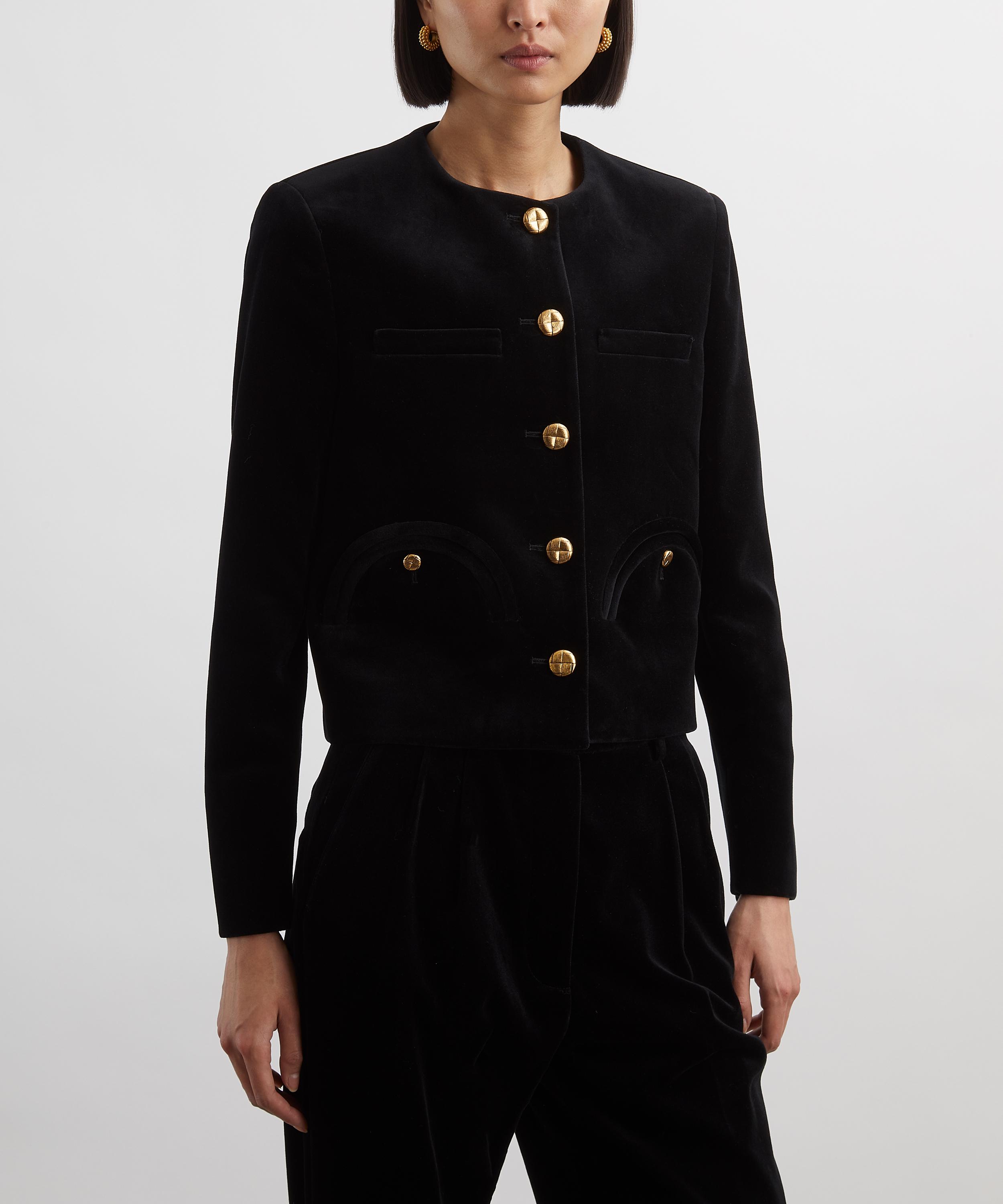 BLAZÉ Milano - Jealousy Black Velvet Bolero Jacket image number 2