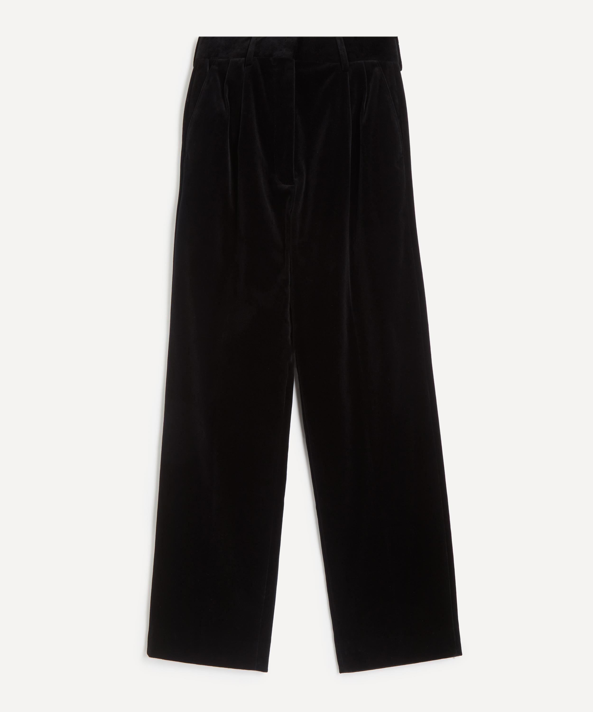 BLAZÉ Milano - Jealousy Fox Black Velvet Trousers