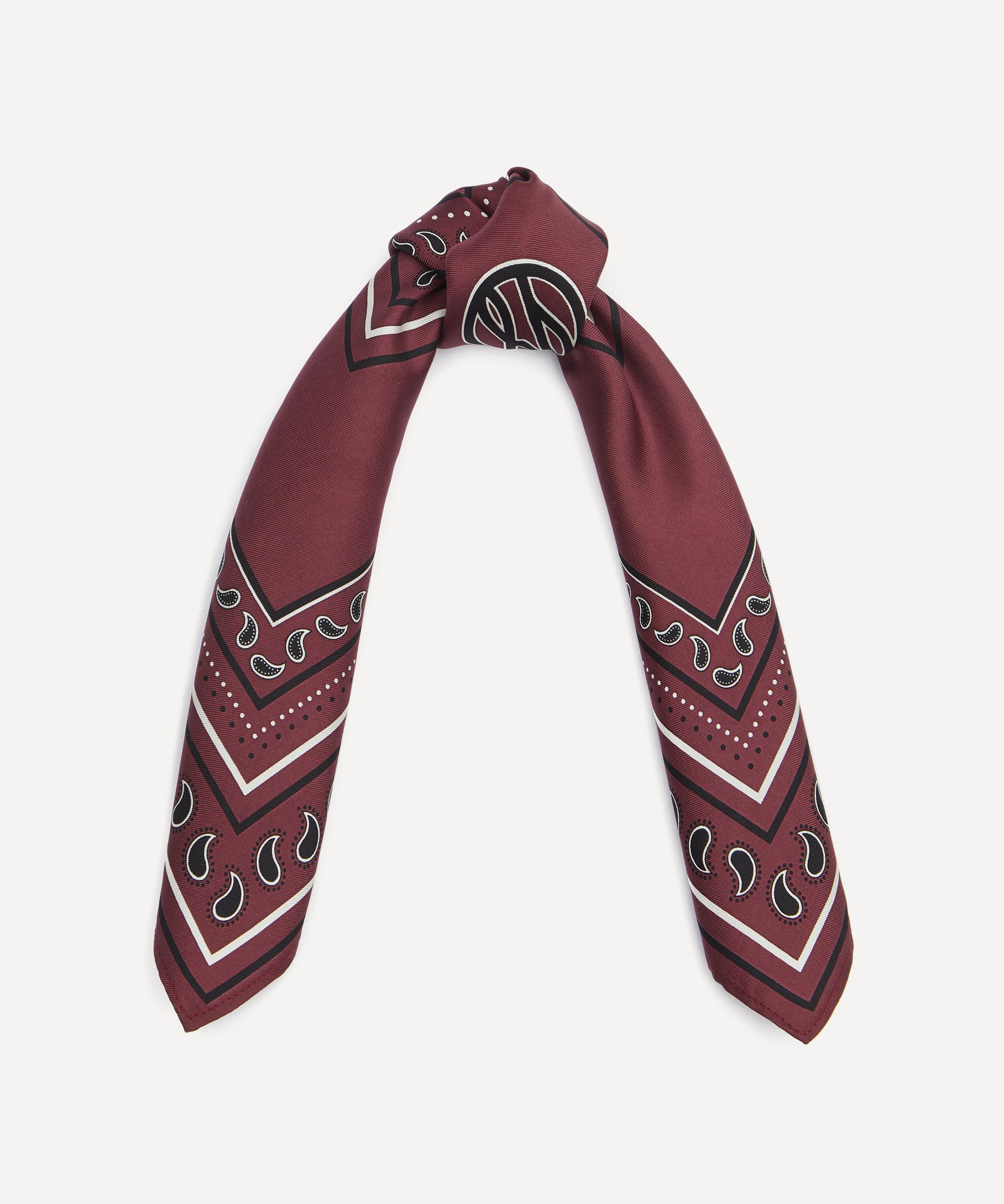 Lescarf - Paisley Red Silk Scarf